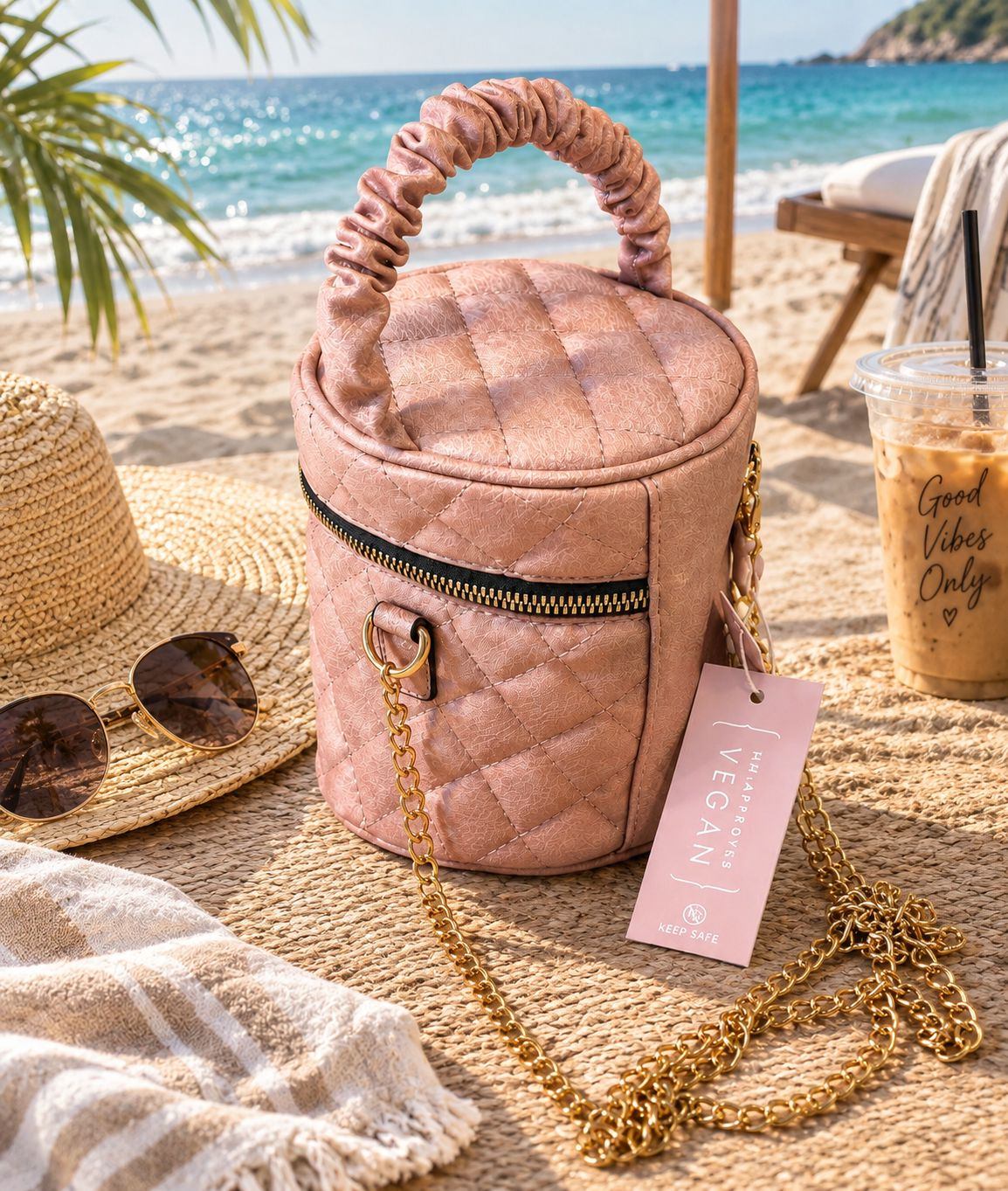 Pink Cylinder Shape Small Purse - photo 2