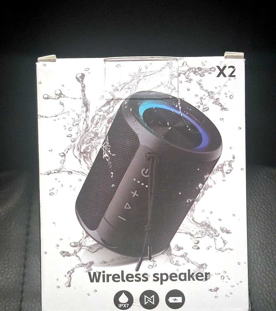 X2 IPX7 Waterproof Bluetooth Wireless Speaker with RGB Lights