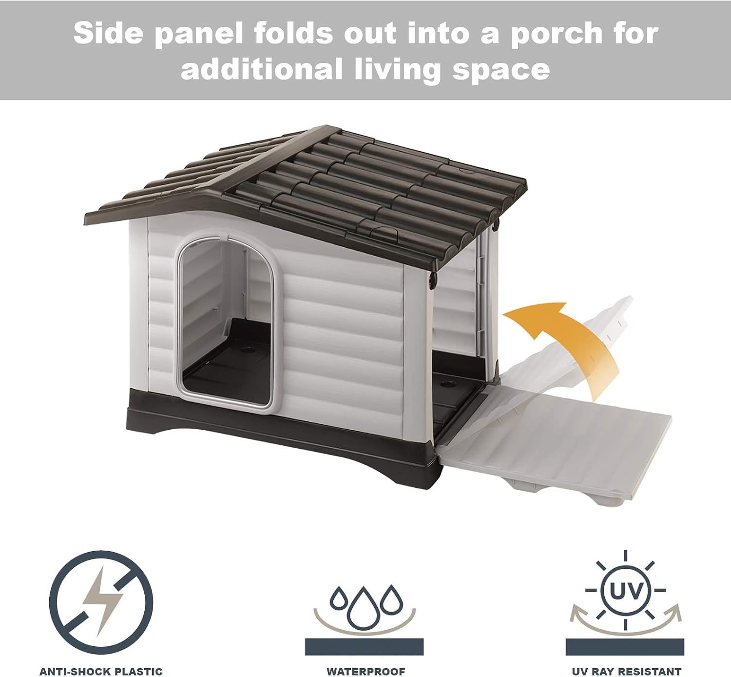 Ferplast Plastic Dog House – Indoor/Outdoor - Small Breed - photo 4