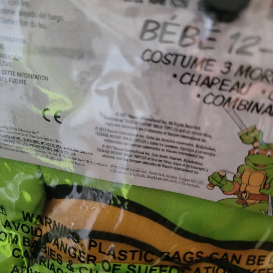 Teenage Mutant Ninja Turtles Raphael Infant Costume 3-Piece, New - photo 4