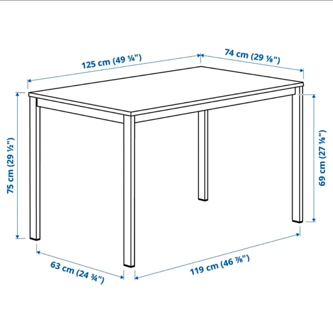 Ikea White Table - photo 5