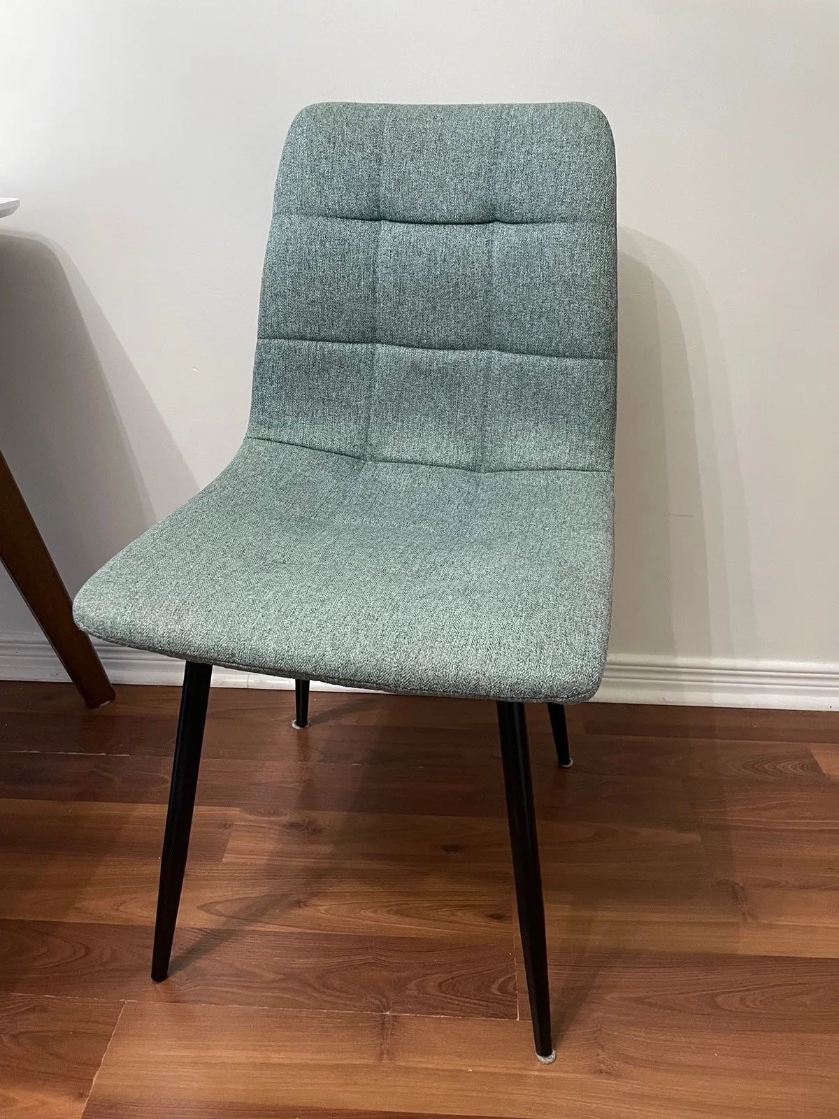 4 blue-grey fabric dining chairs - photo 2