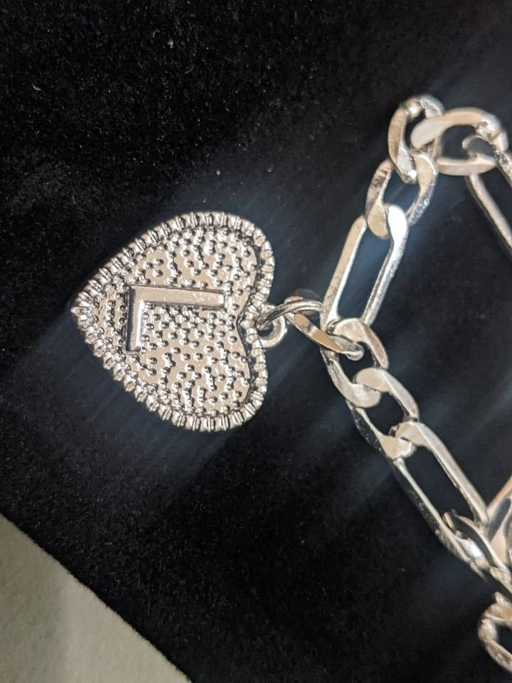choice of all Ankle Bracelet for Women Silver Initial "L" - photo 3