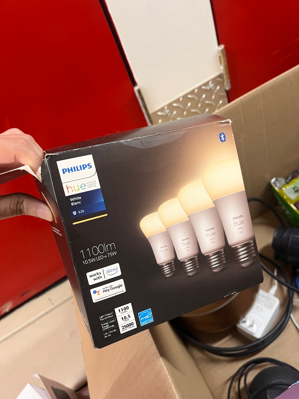Philips Hue White E26 Smart Bulbs 4-Pack – $40