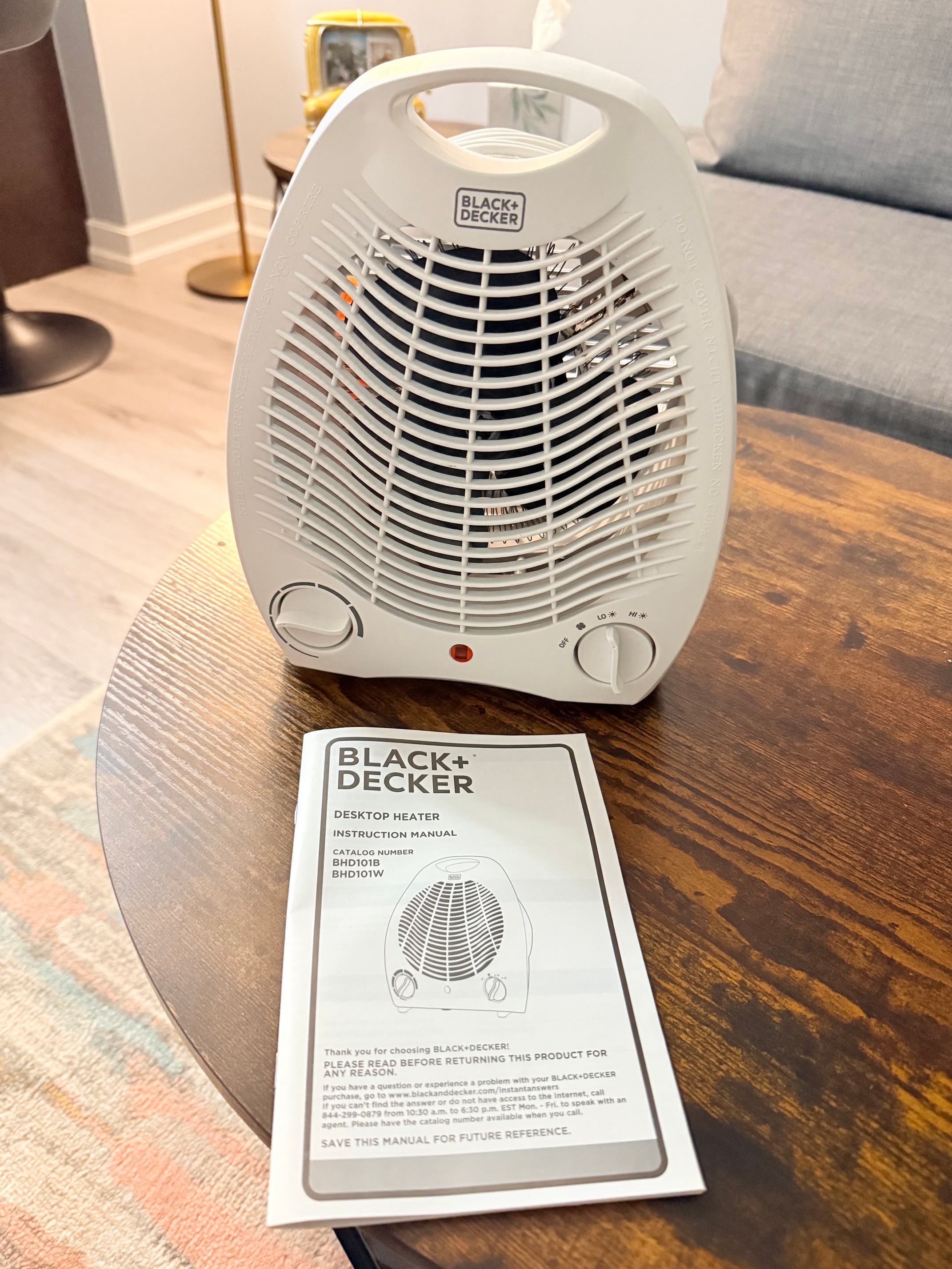 Black+Decker Desktop Heater BHD101W