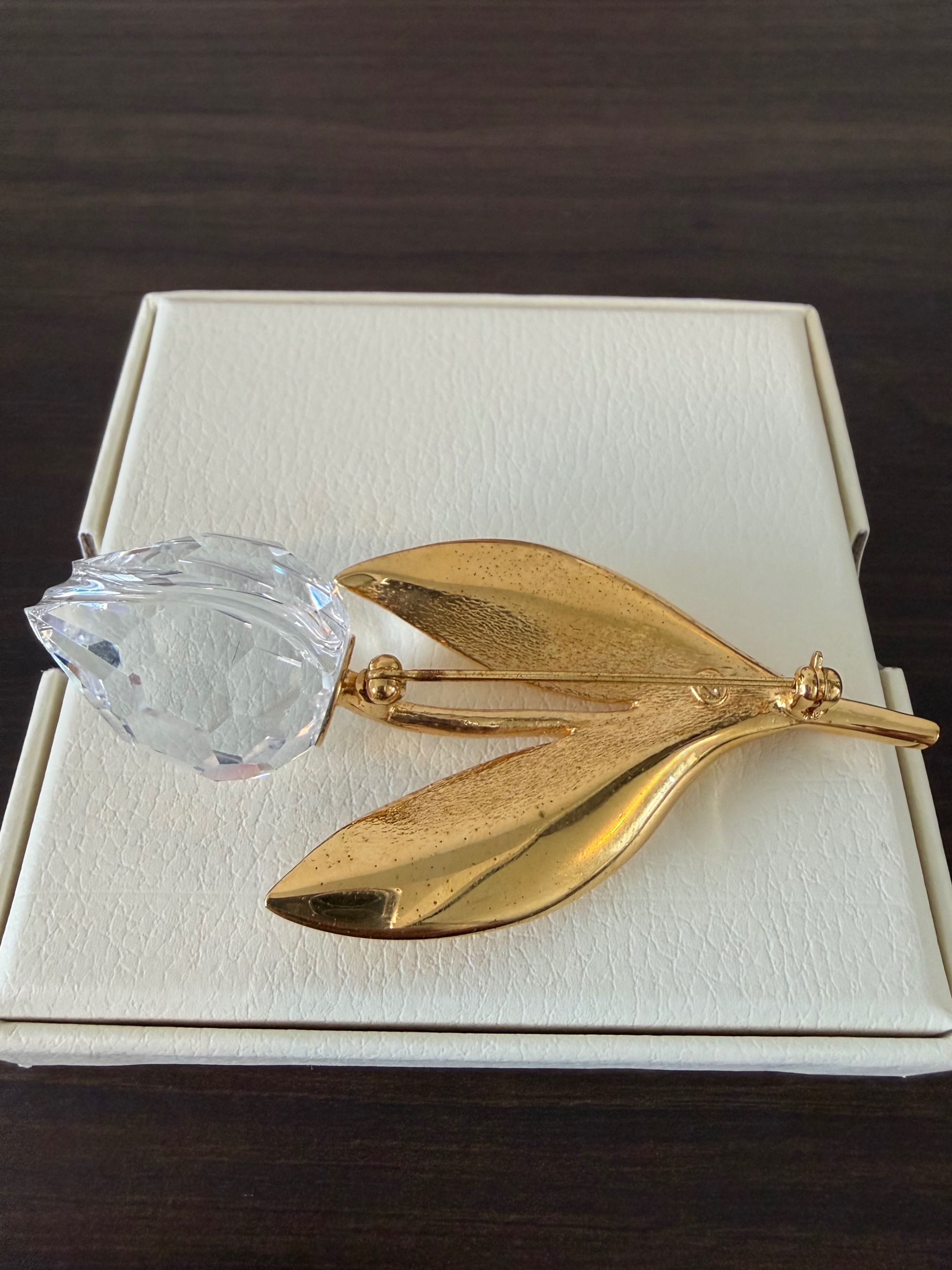 Vintage Swarovski Crystal Memories Tulip Brooch, Large - photo 2