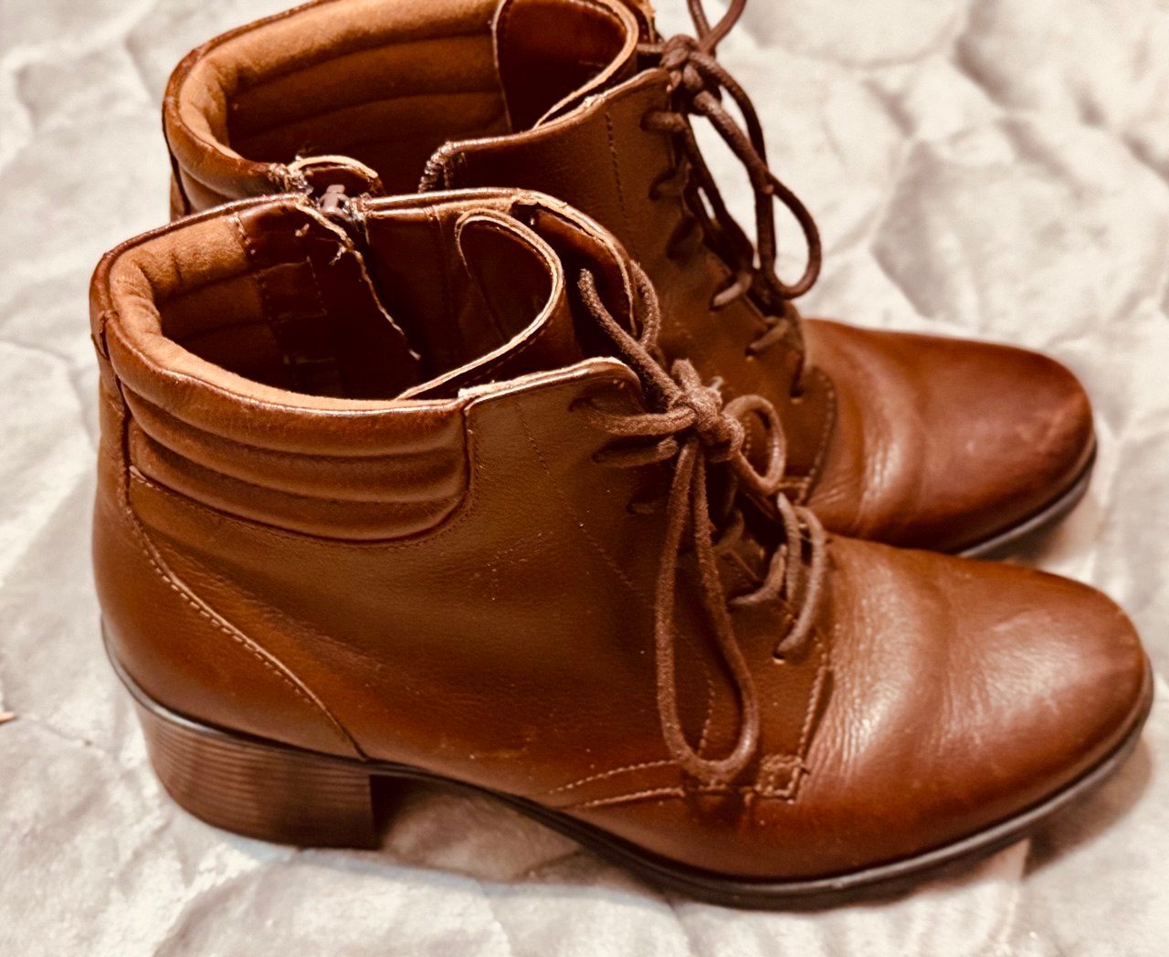 Clarks Collection Brown Leather Ankle Boots - photo 2