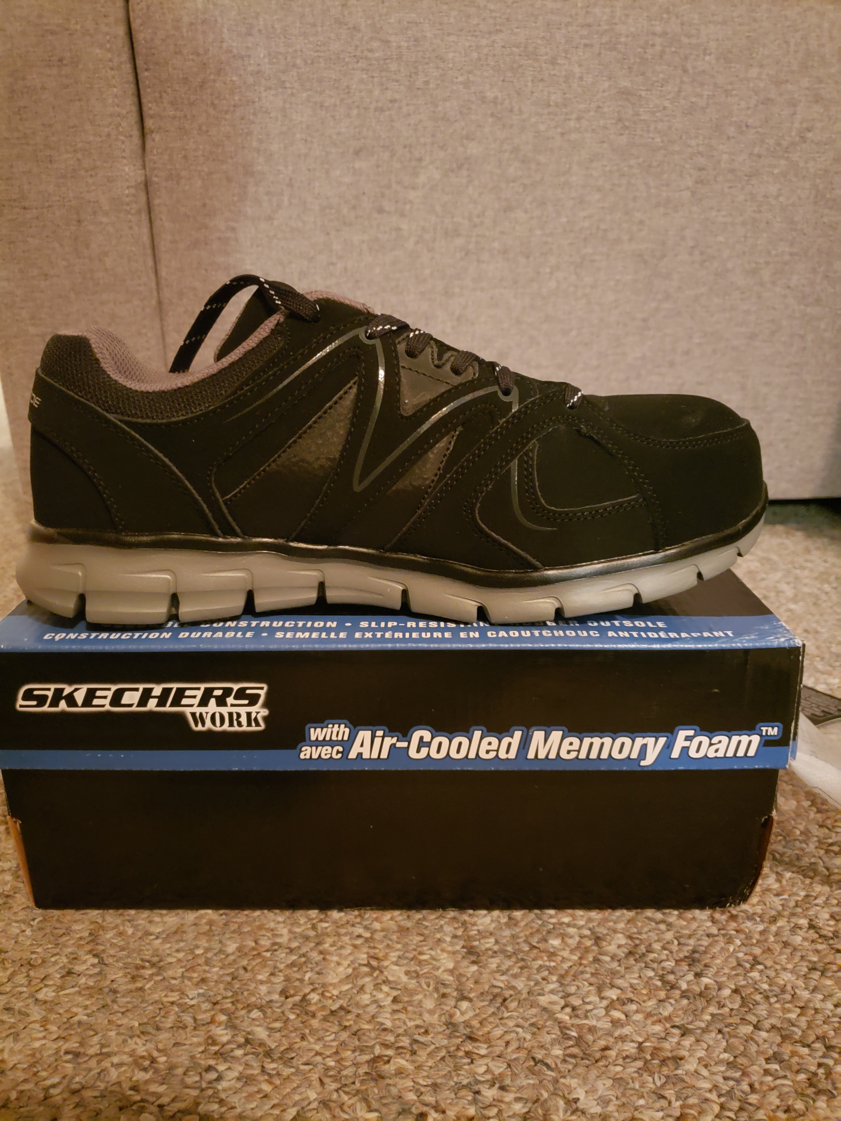 Skechers Men's Alloy Lightweight (steel toe) Shoes Size 9. New. - photo 2