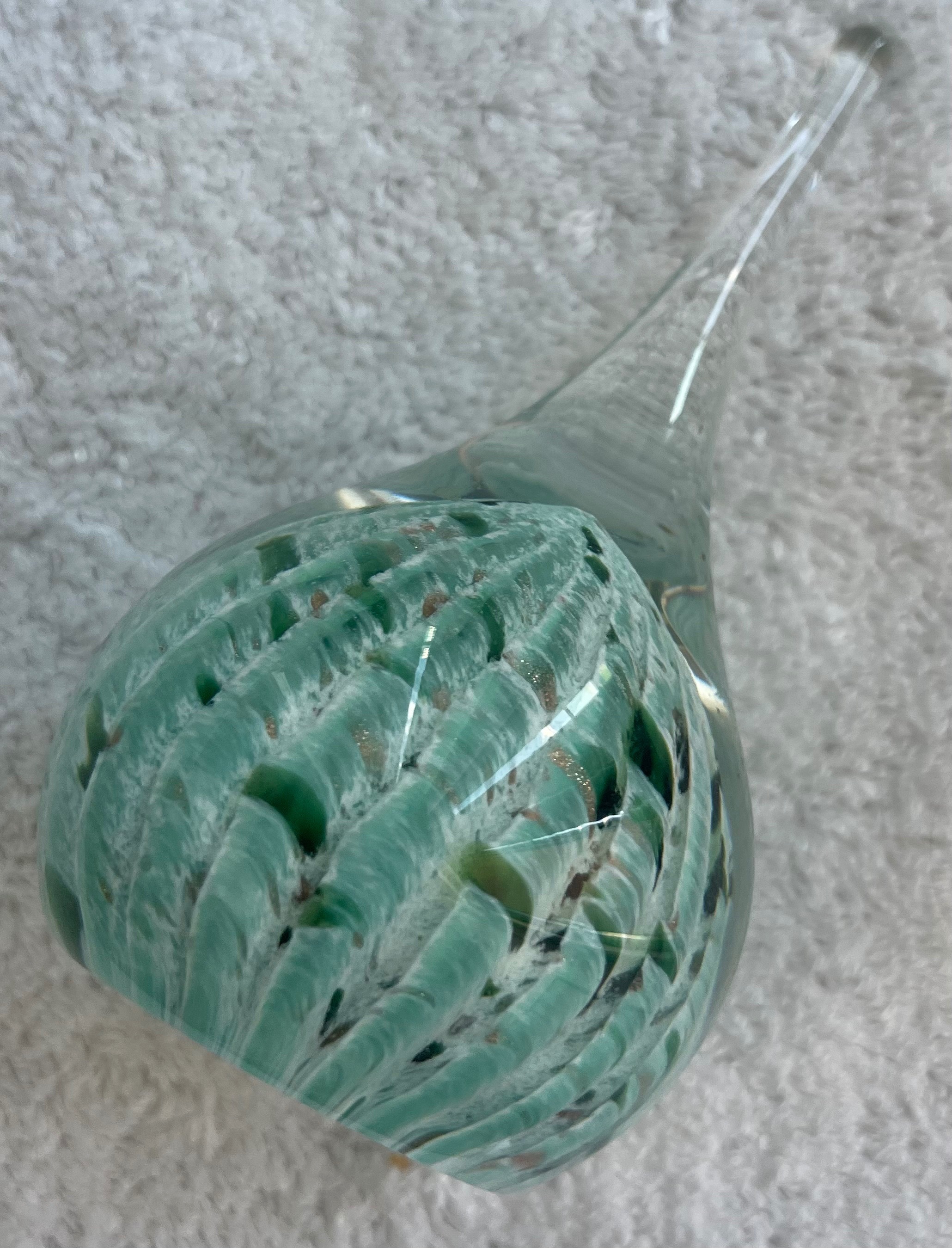 Vintage Caithness Glass "Whispers" Teardrop Paperweight - photo 2