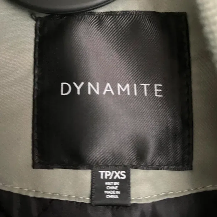 Dynamite Cropped Satin Bomber Jacket — Size XS (New) - photo 5