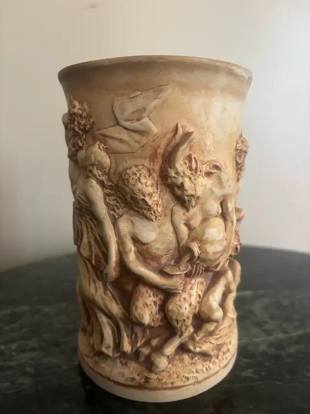 Italian Terracotta Planter — Dini e Cellai Bacchanalian, c.1900 - photo 2