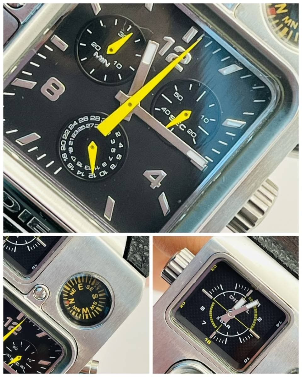 Diesel DZ-1320 Men's Watch Multi-Dial Compass – Used Like New - photo 3
