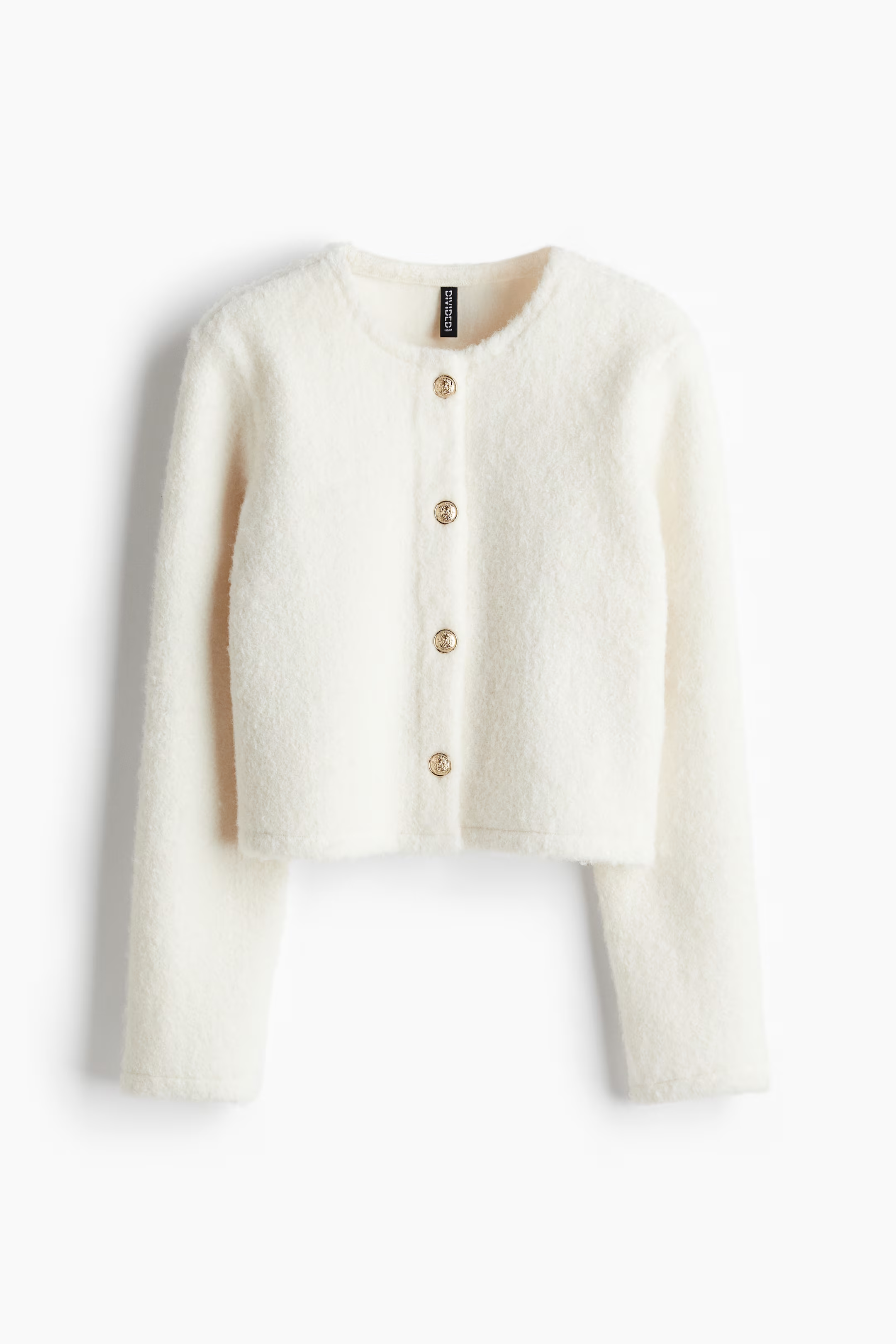 H&M Divided White Knit Cardigan
