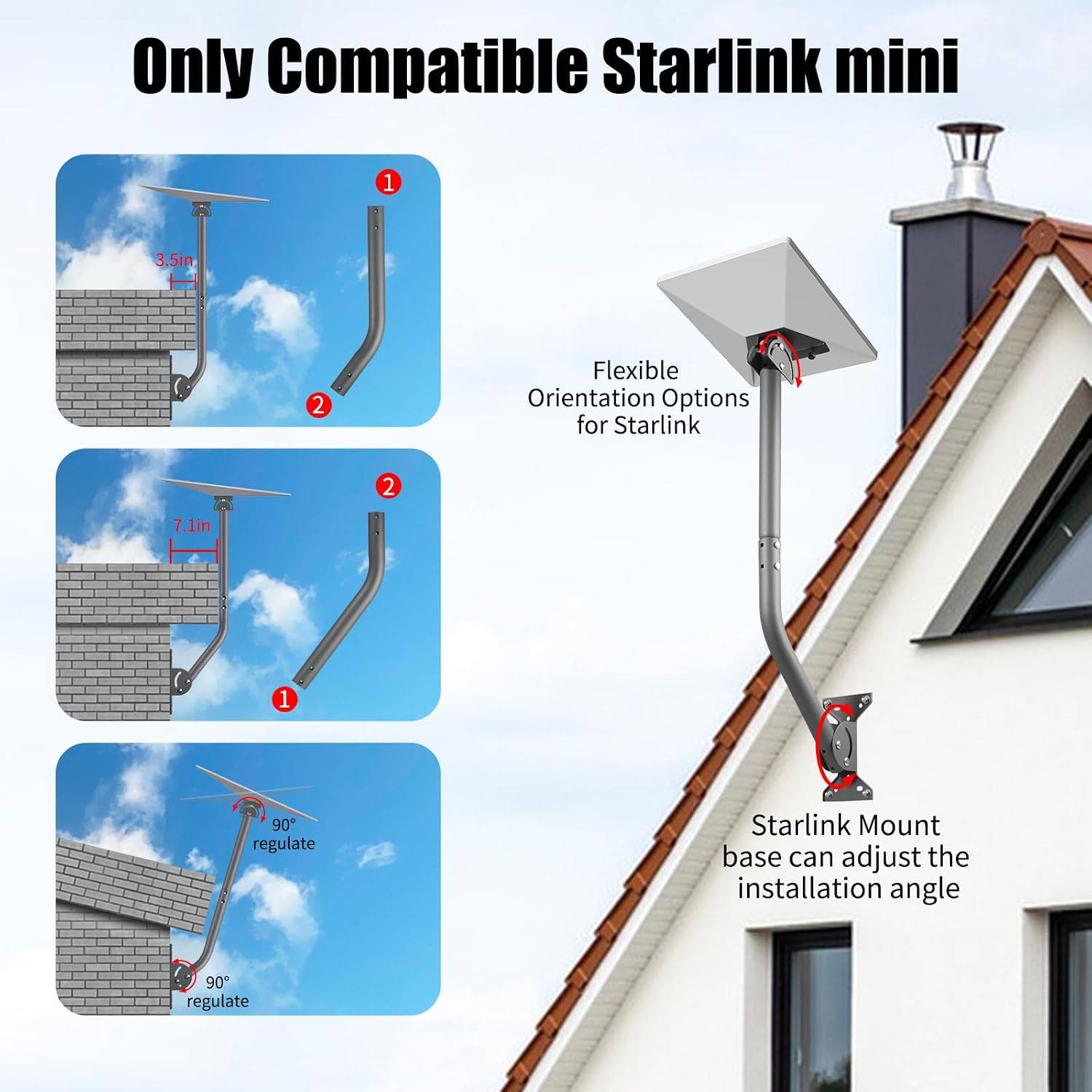 Starlink Mini Adjustable Wall Mount - photo 4