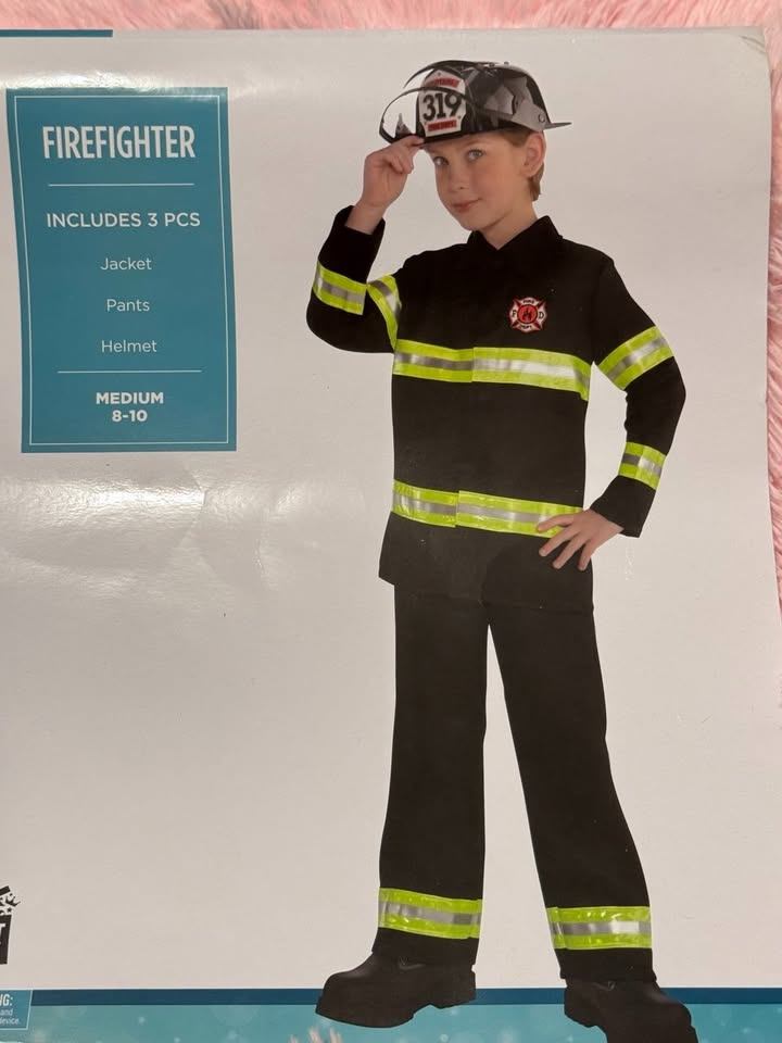 Kids Firefighter Halloween Costume – Medium (8-10 years)