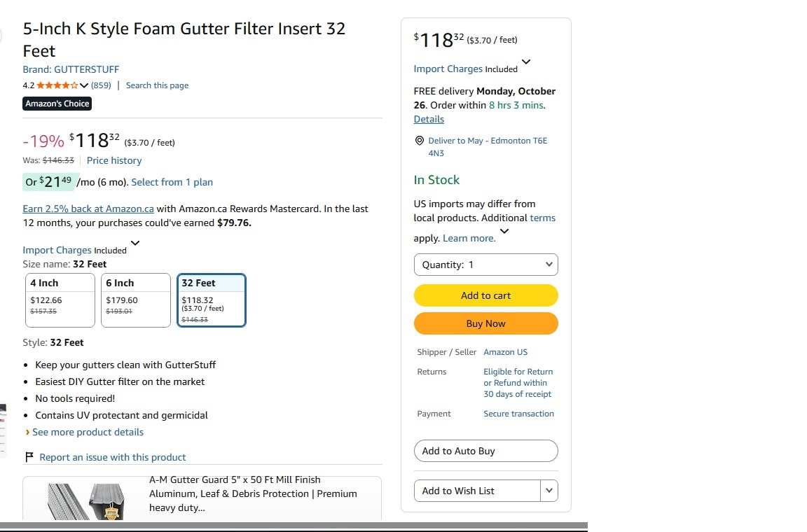 GutterStuff Foam Gutter Guards – BRAND NEW – 4 Boxes - photo 3