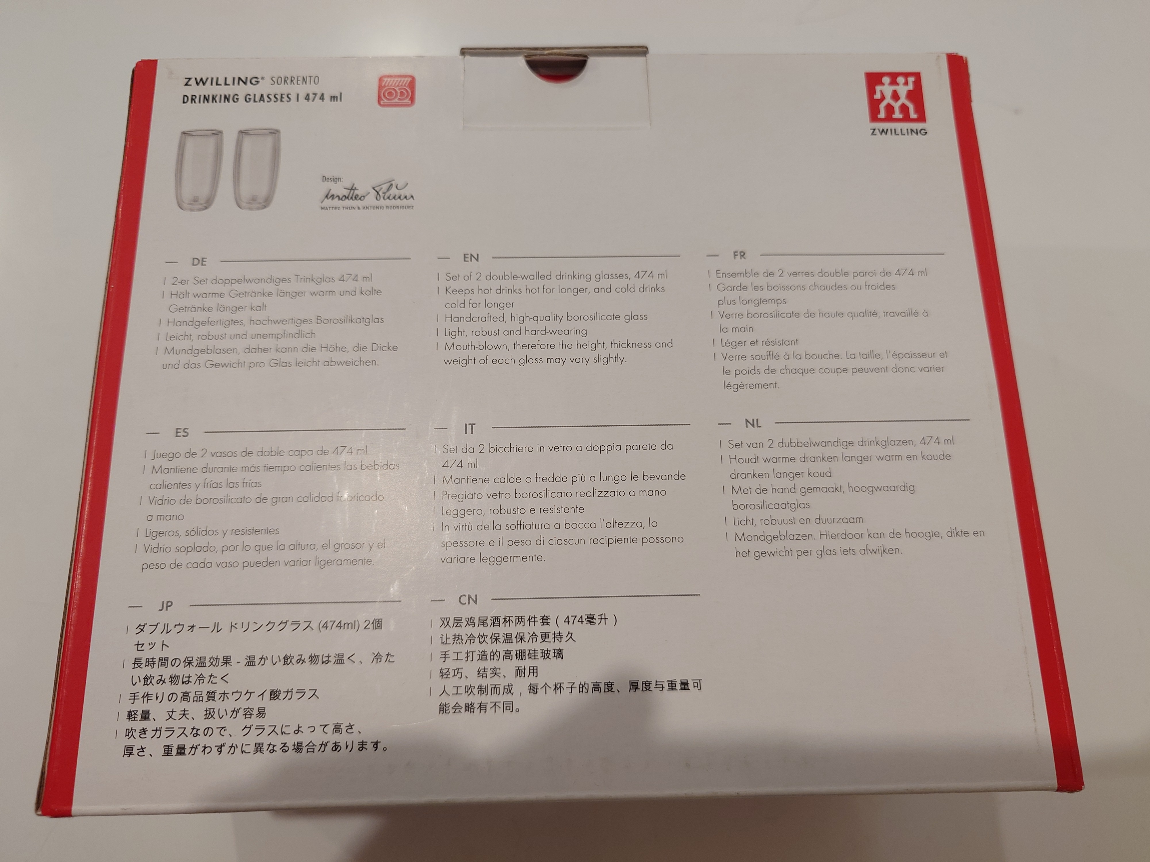 Drinking glasses, 350ml, set of 2, Zwilling Sorrento - photo 2