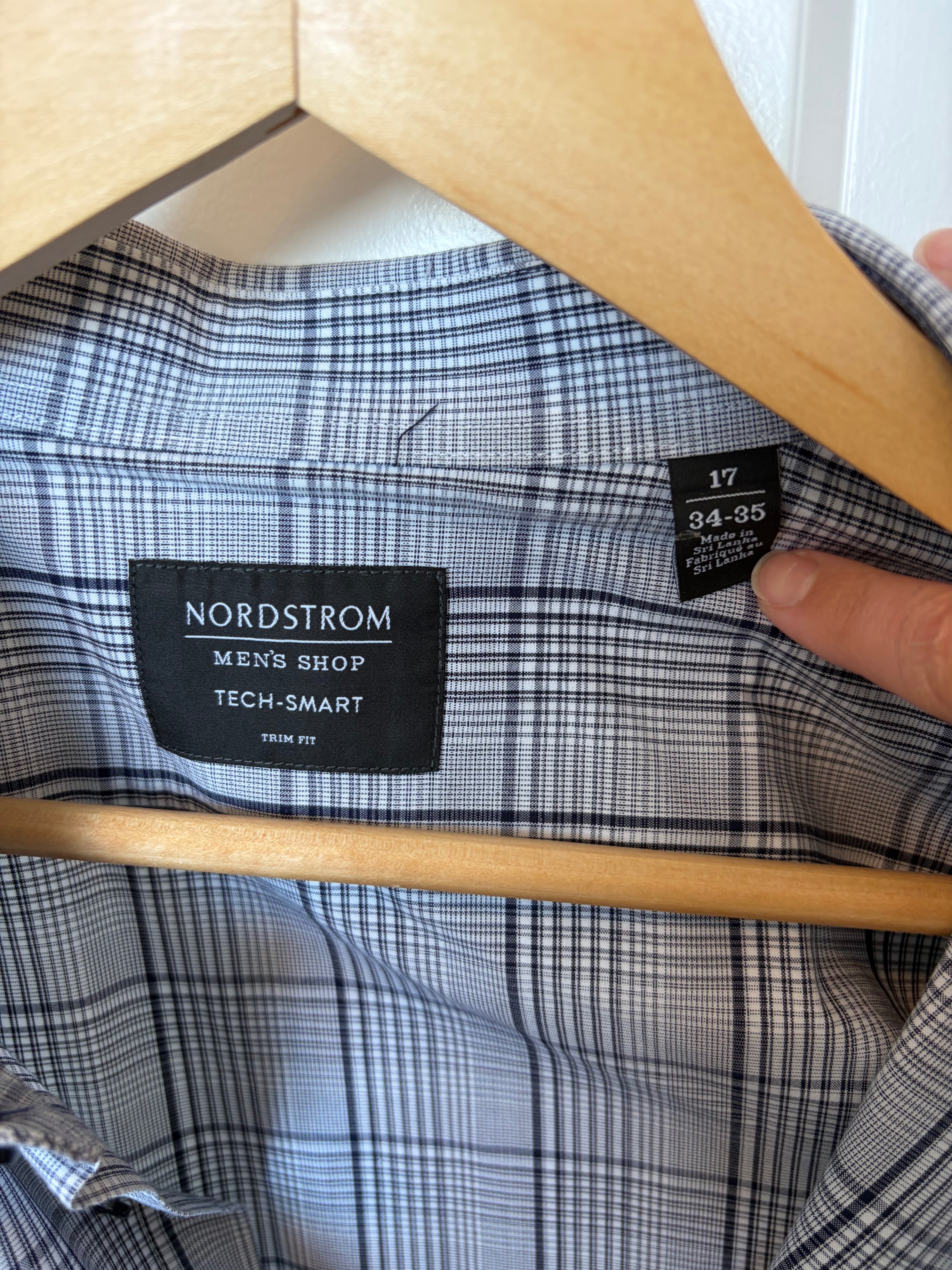 Nordstrom Tech-Smart Trim Fit Dress Shirt 17/34-35 - photo 3