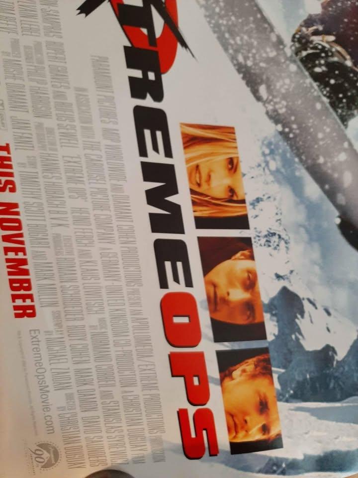 Extreme Ops movie theater poster, double-sided - photo 3