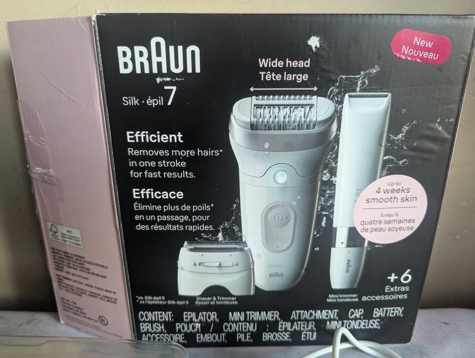 Epilator, Braun Silk-épil 7 Electric Epilator for Women - photo 3