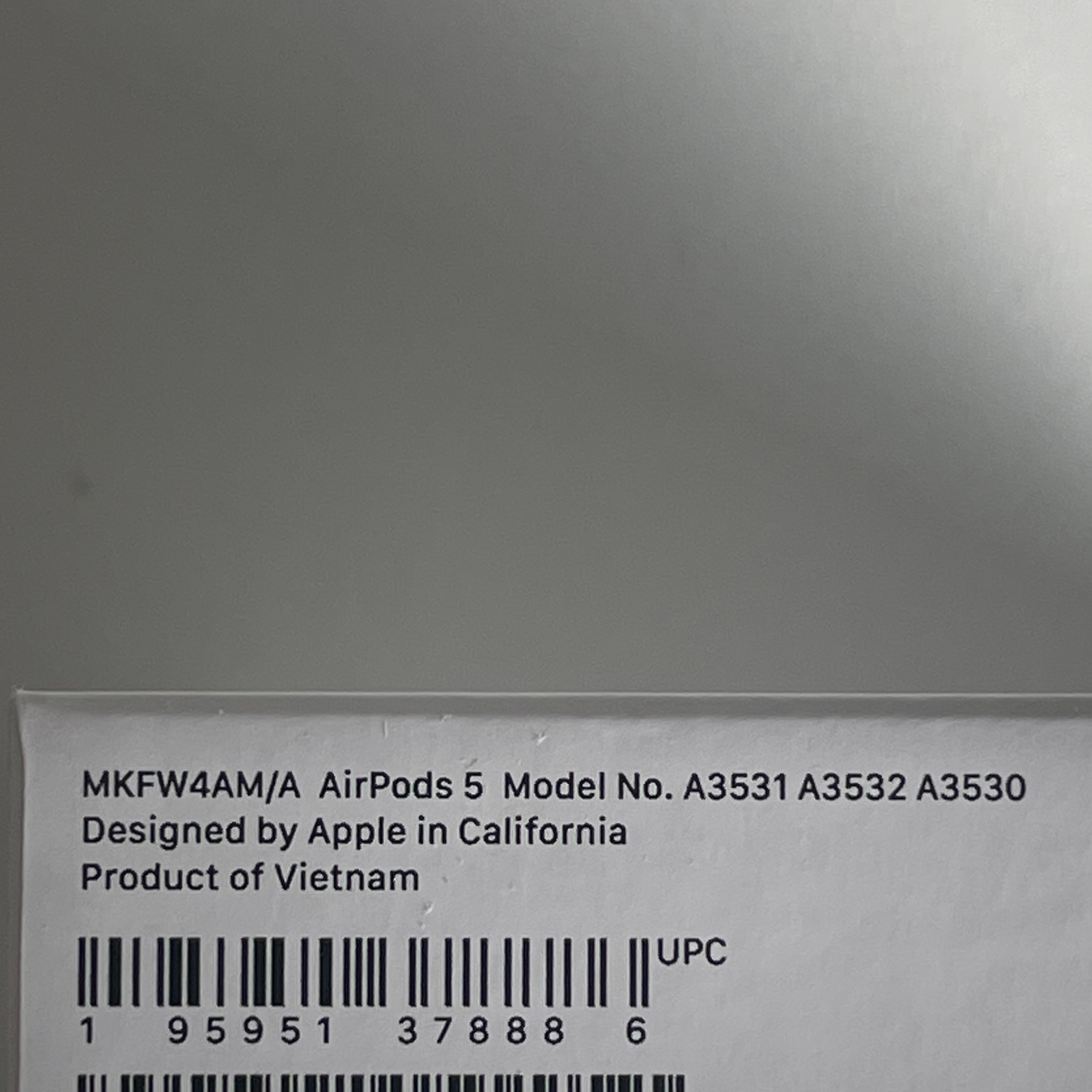 Apple AirPods 5 – Sealed, Unopened - photo 2