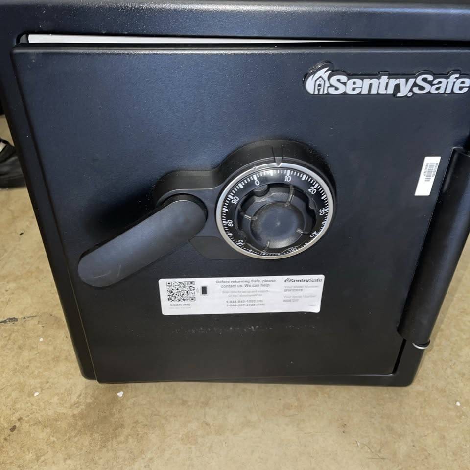 SentrySafe SFW123CTB 1.23 cu ft Fireproof Waterproof Safe