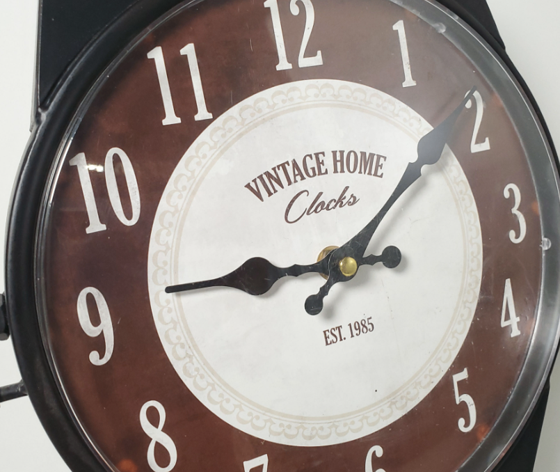 Unique Large Metal Wristwatch Table Clock – Industrial / Retro D - photo 4