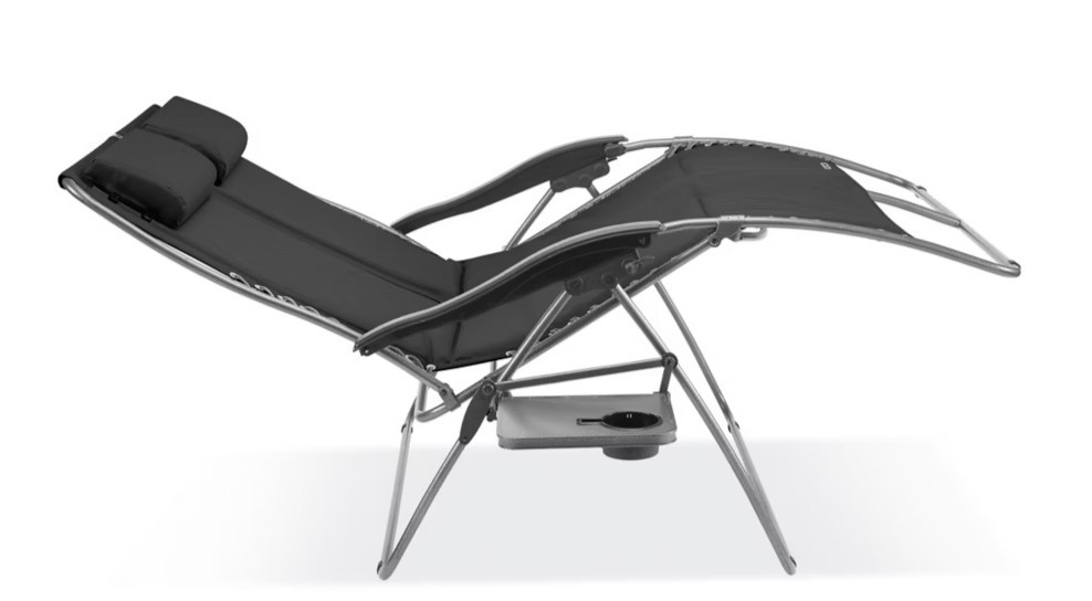 Zero Gravity Double Folding Love Seat Outdoor Lounger Chair - photo 2