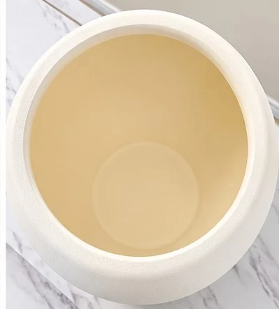 Artificial Poinsettia in Round Ceramic plastic Pot