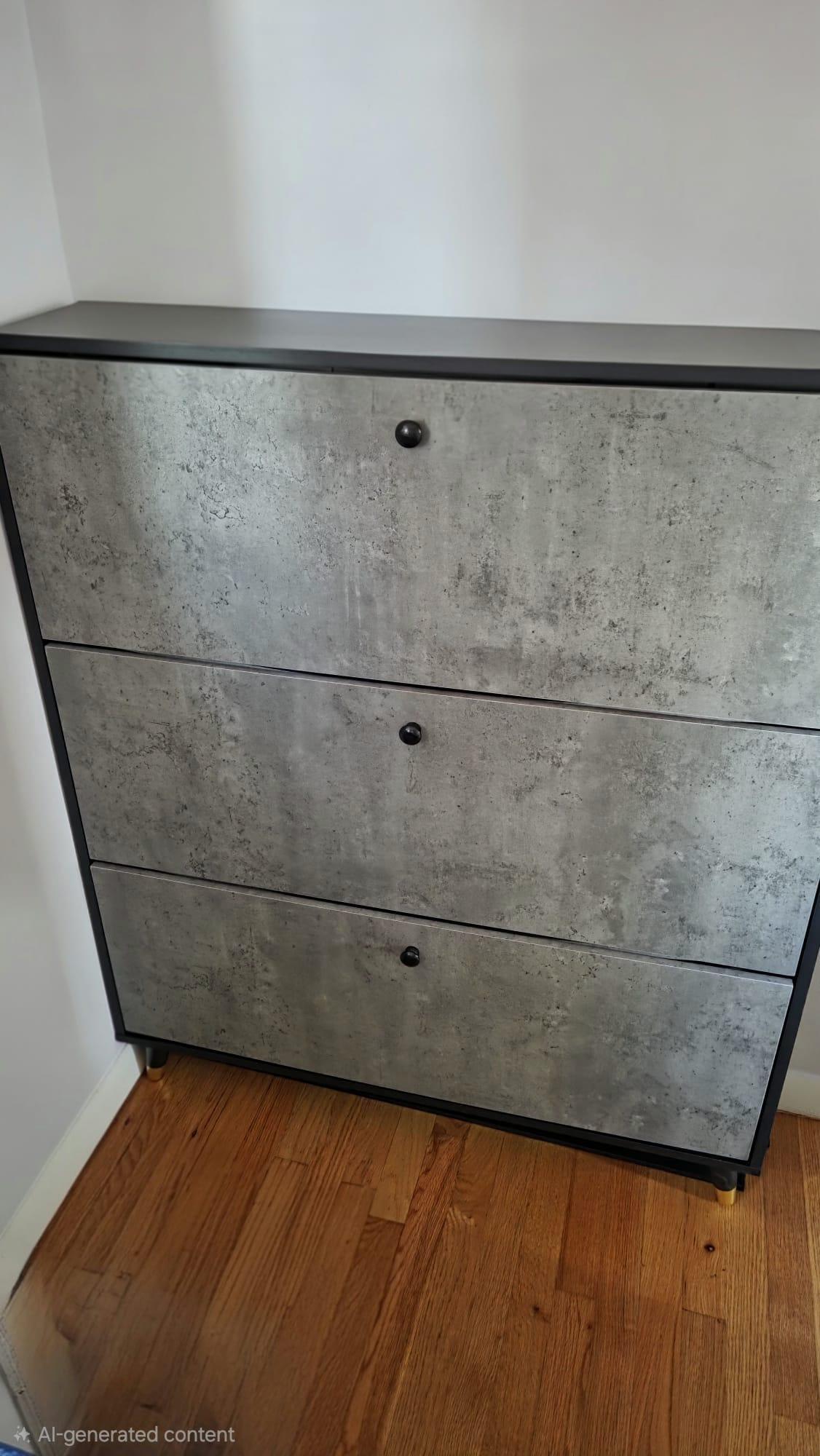 3-Drawer Shoe Cabinet