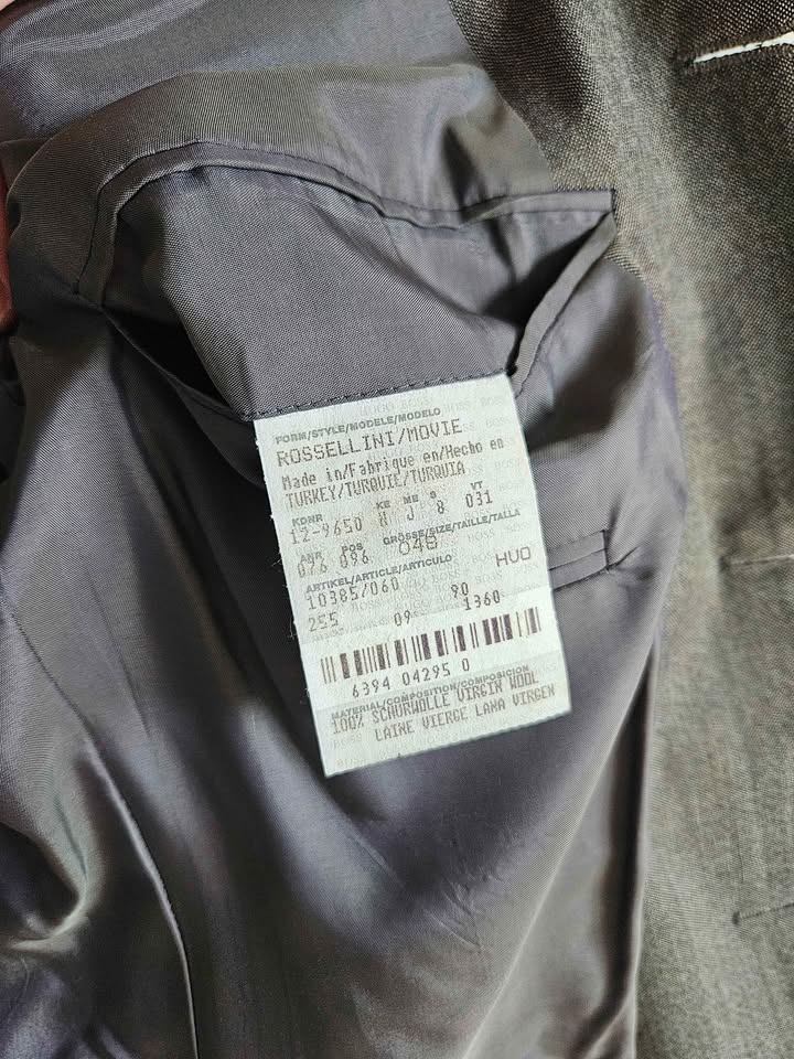 Hugo Boss "Rossellini" vintage 90s Gray Virgin Wool Suit - photo 3
