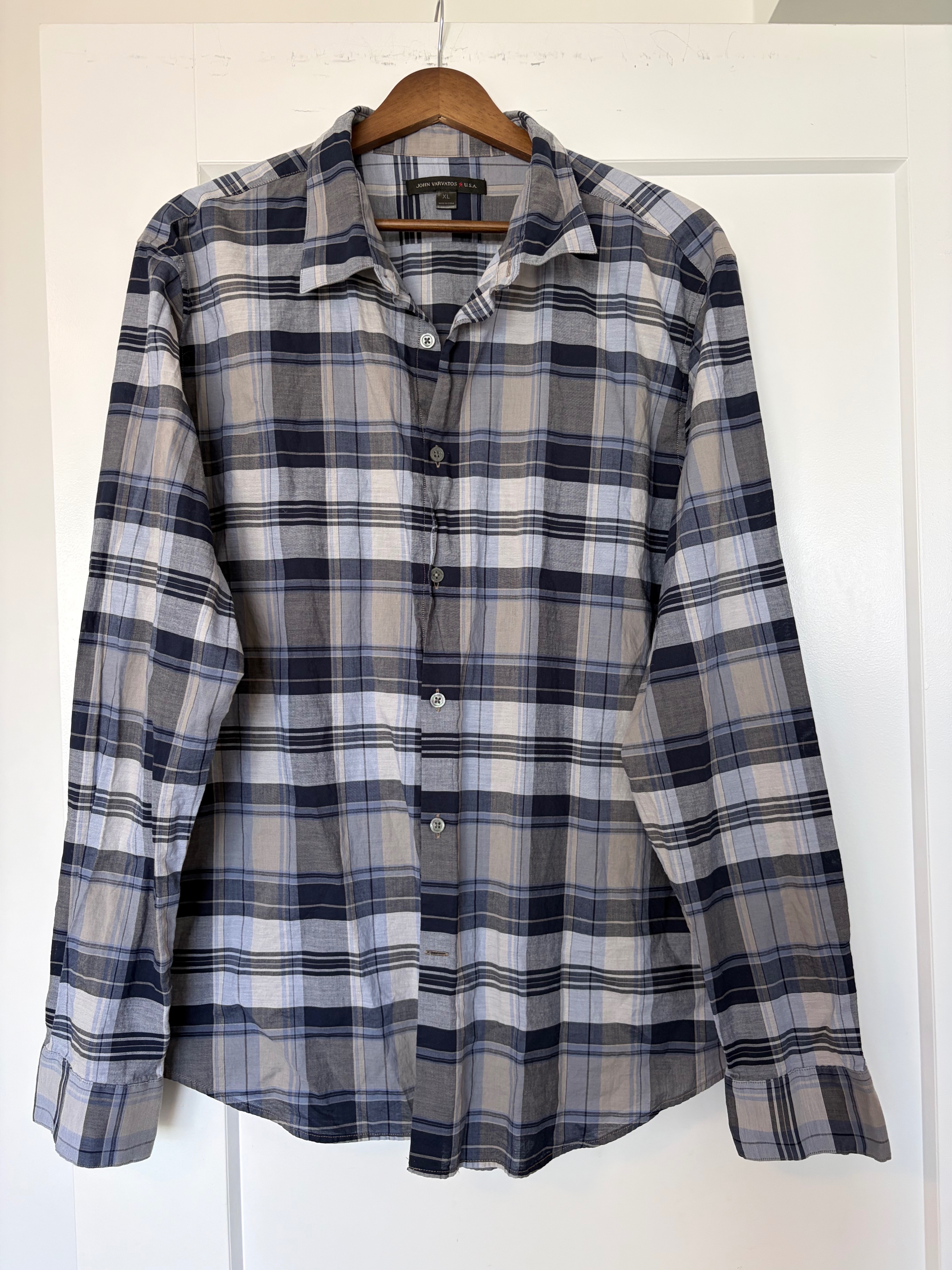 John Varvatos USA Casual Shirt Size XL 100% Cotton