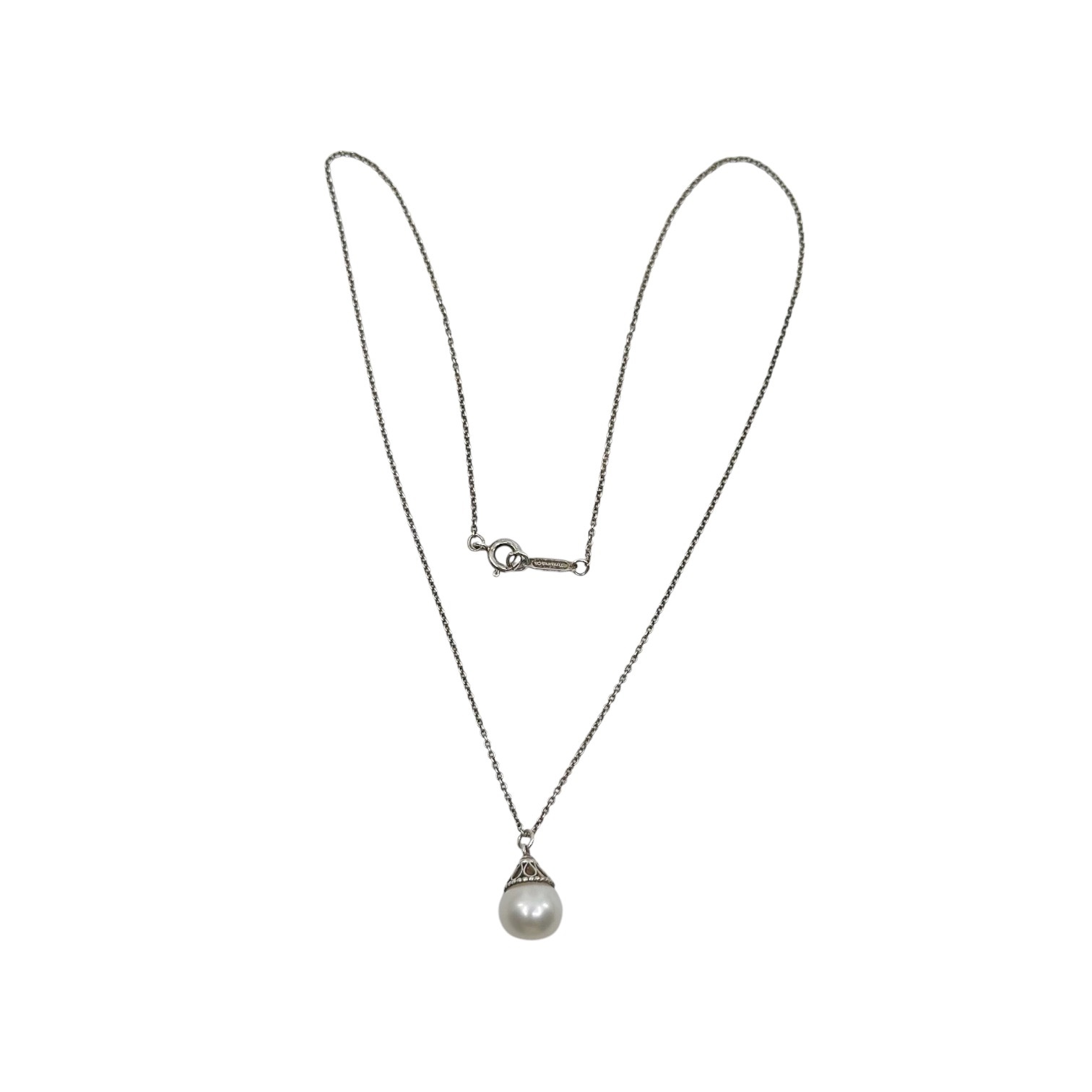 Tiffany & Co sterling silver Ziegfeld Collection Pearl necklace - photo 4