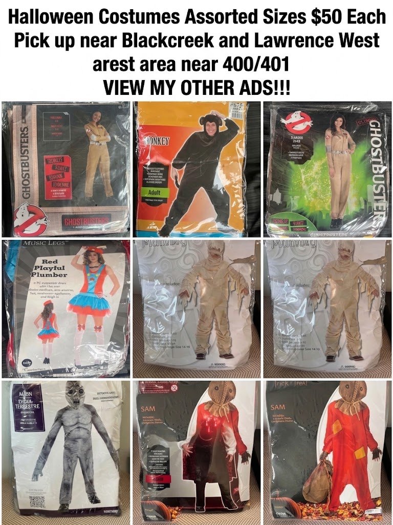 Halloween Costumes Assorted Sizes $50 Each - photo 2