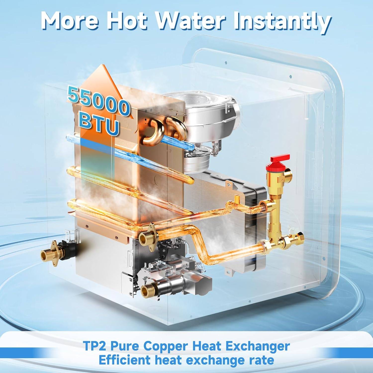 RV Tankless Water Heater,55,000 BTU Instant Water Heater - photo 4