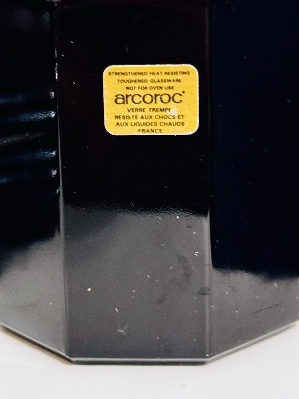 Vintage Arcoroc Octime Black Glass - France - photo 4