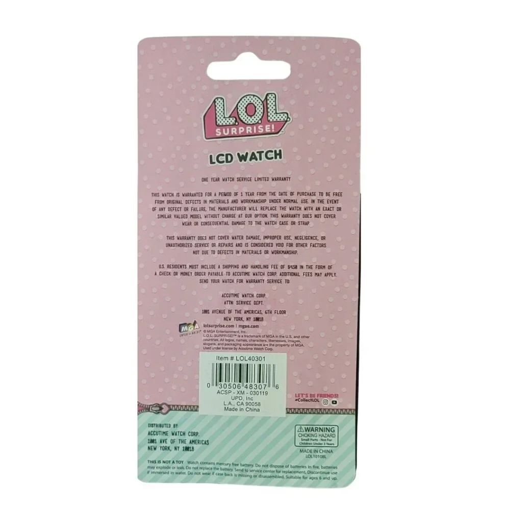 L.O.L. Surprise! Kids’ LCD Digital Watch Pink & Purple – New - photo 2