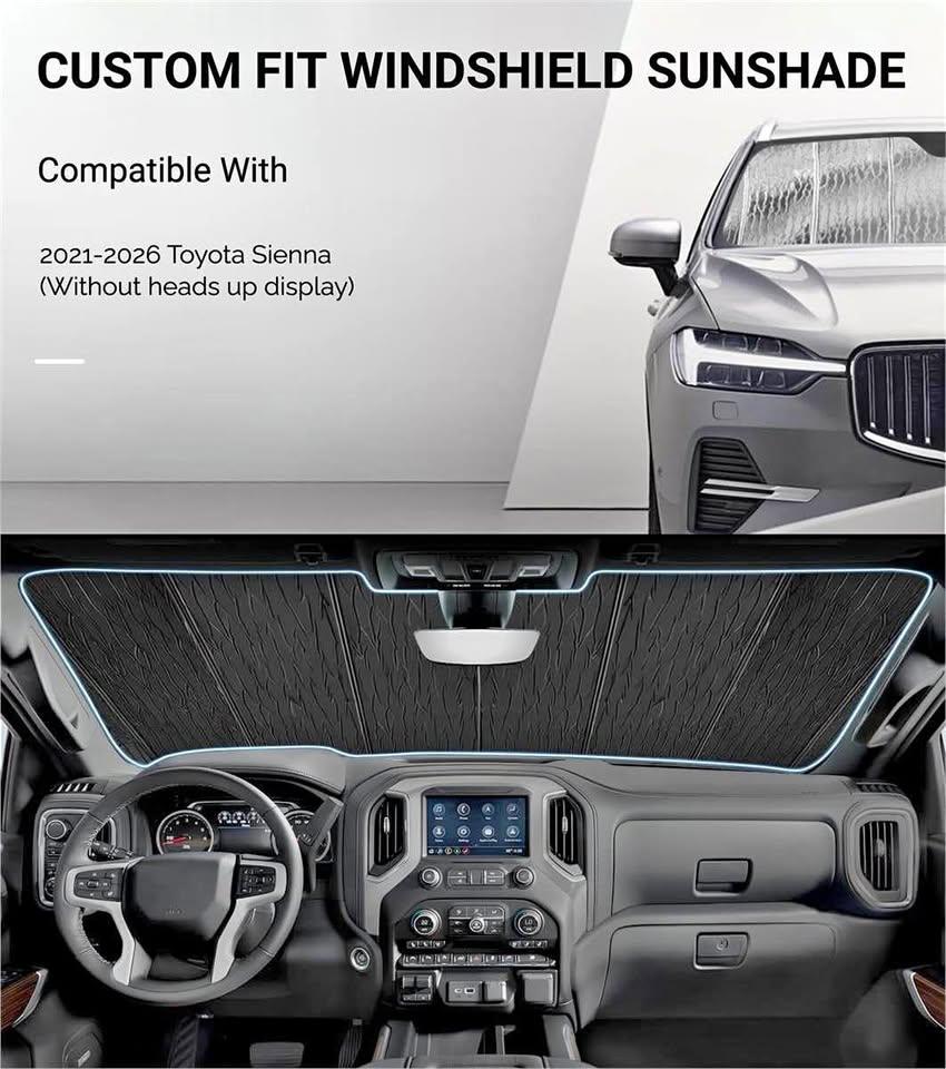 Pigenius Windshield Sun Shade for Toyota Sienna 2021–2026 (New)