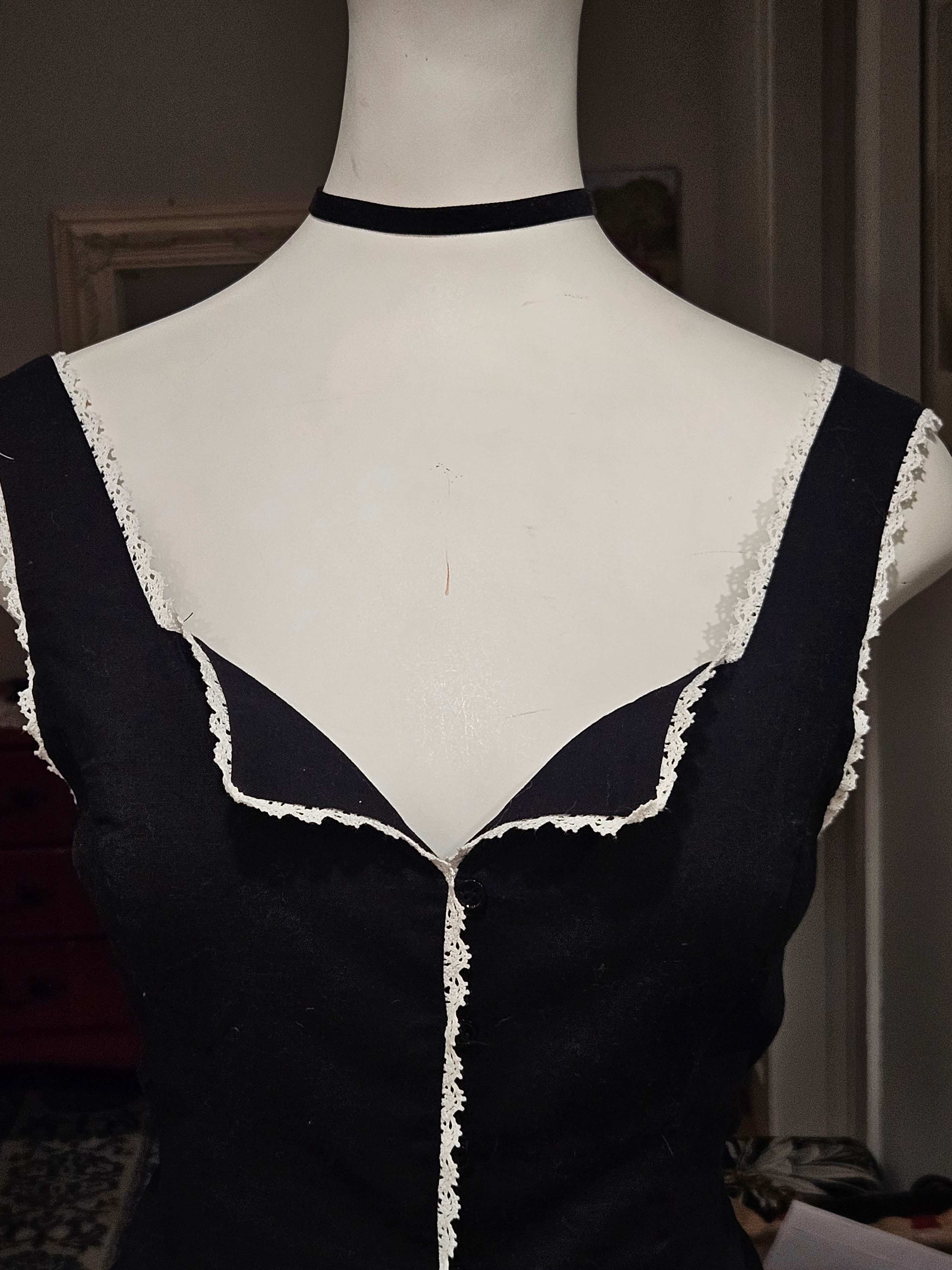 black and white corset vest - photo 2