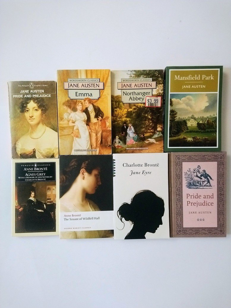 Jane Austen / Anne & Charlotte Bronte books!!