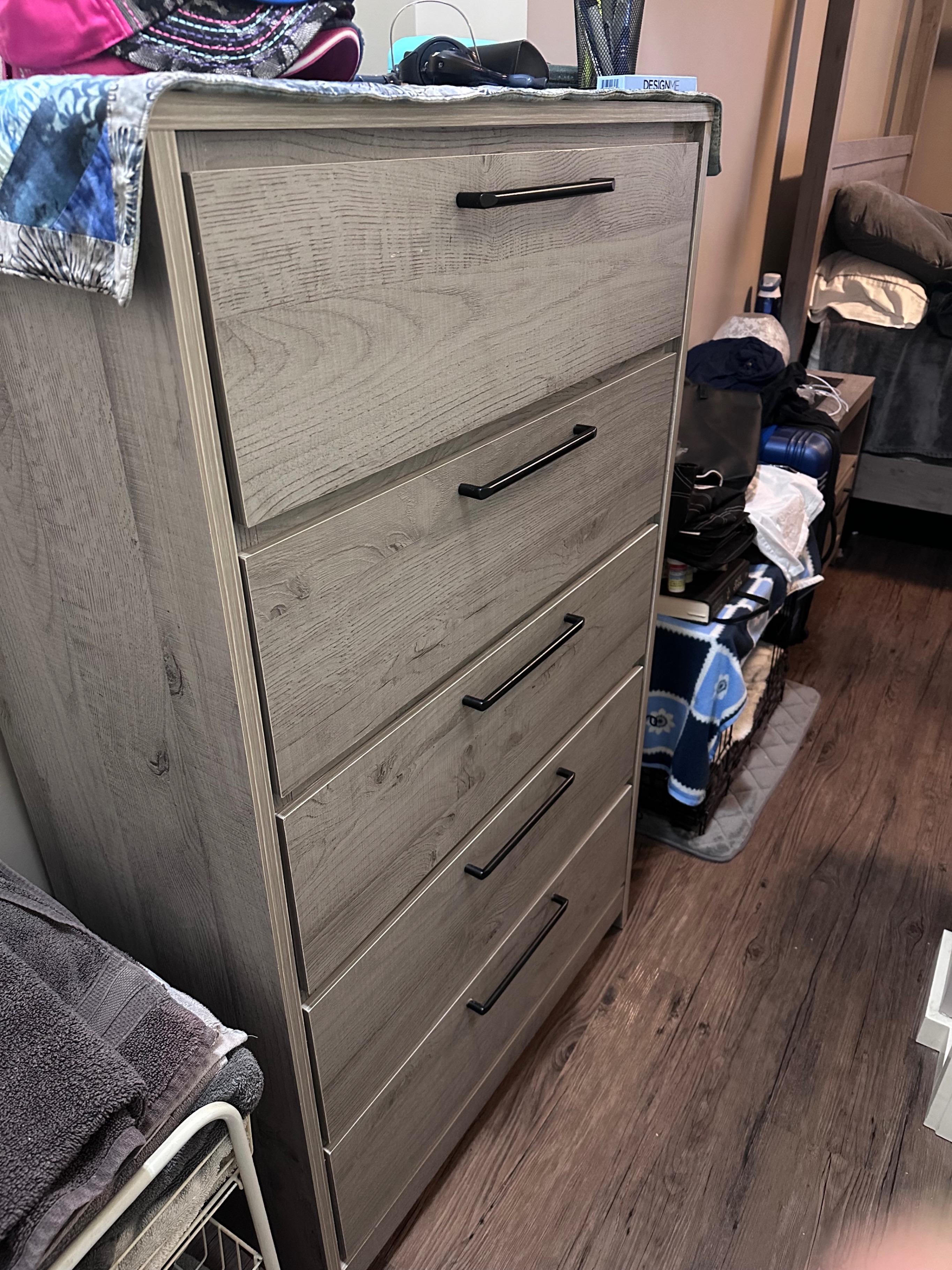 Full Bedroom Set - Canopy Bed, Dresser, Mirror, and Nightstand - photo 4