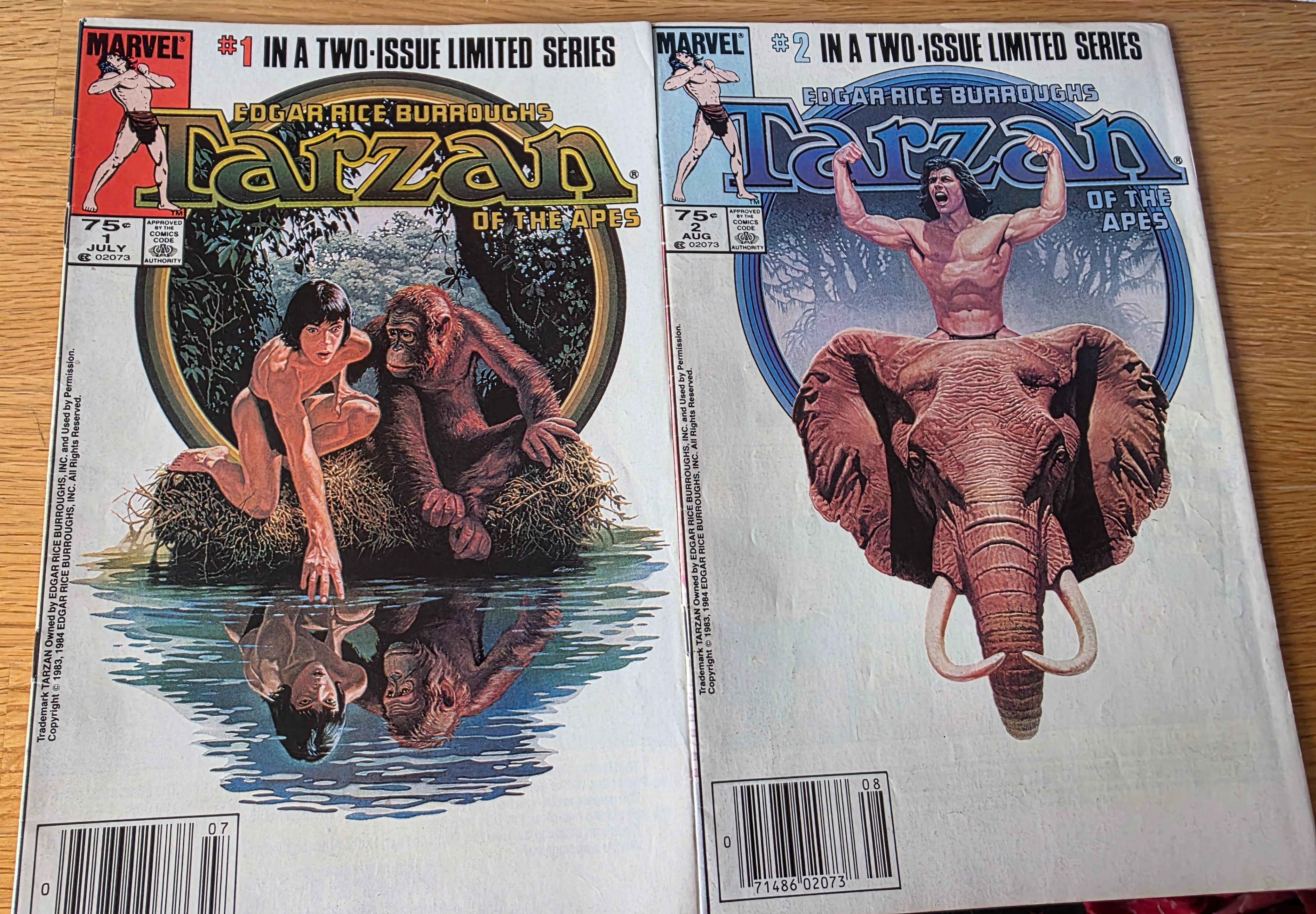 Tarzan of the Apes Marvel Limited Series #1-2