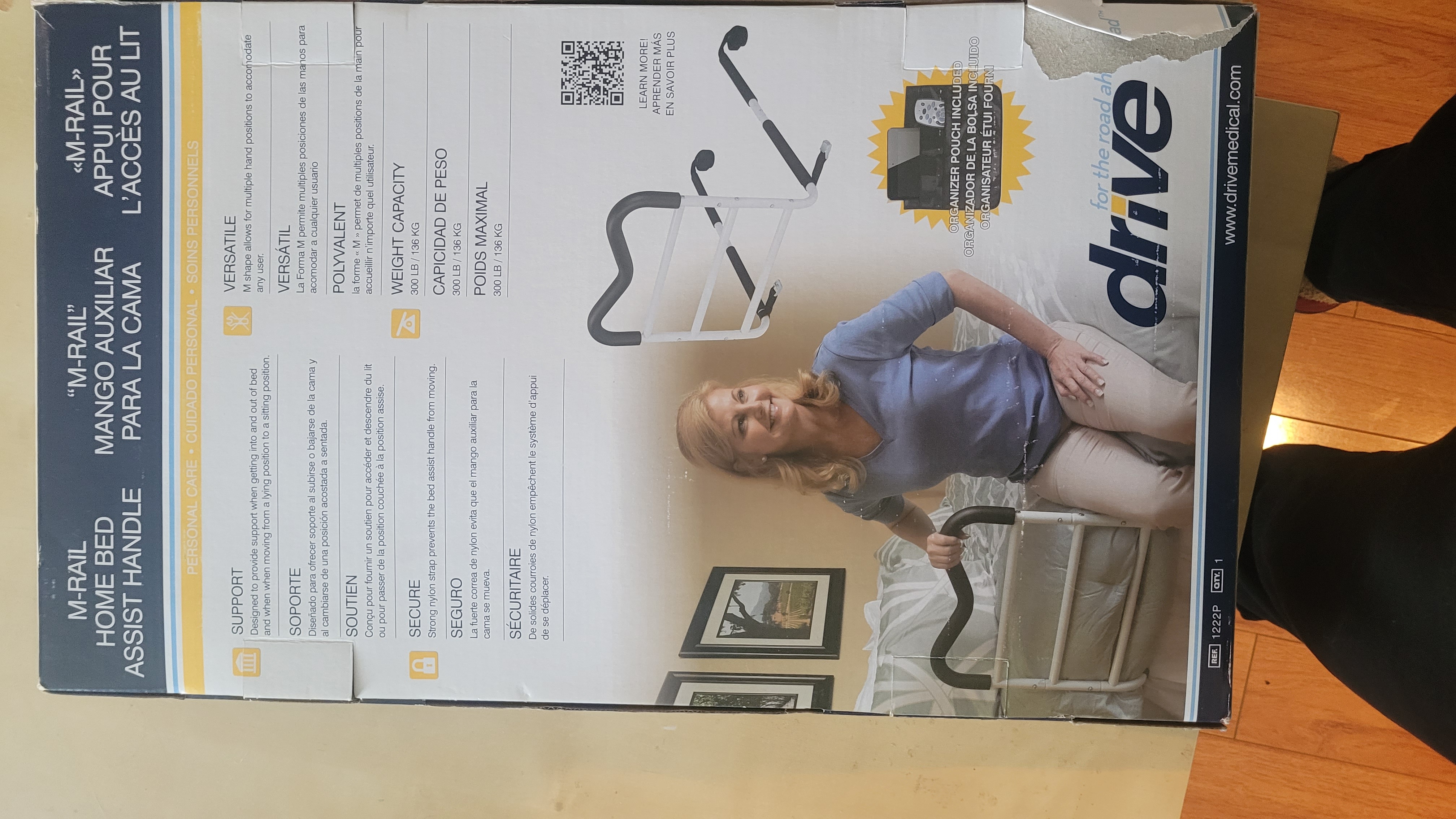Medical M-Rail Home Bed Assist Handle - photo 2