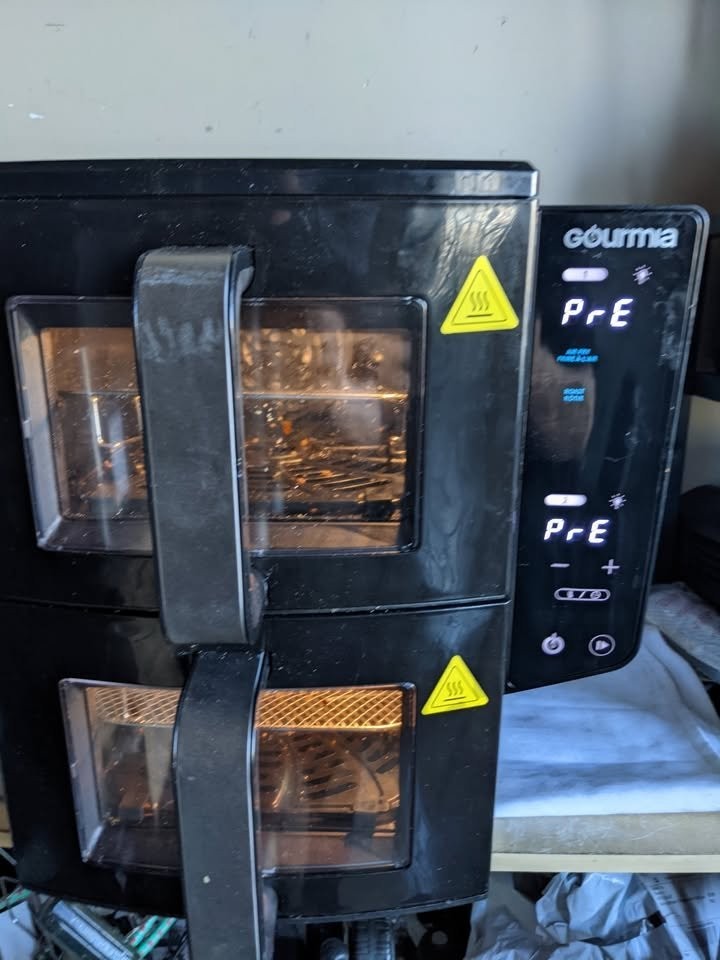 Air Fryer, Gourmia 10.4 L 4-Dish Dual Basket ,