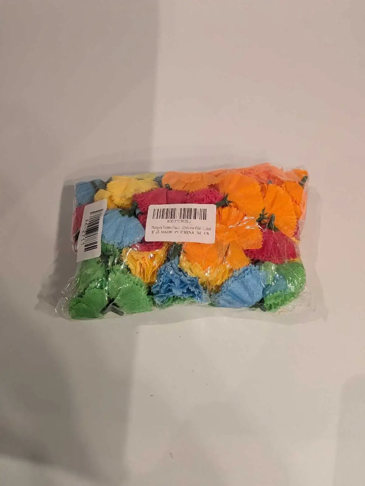 50pcs Artificial Marigold Flower Heads Multicoloured - photo 4