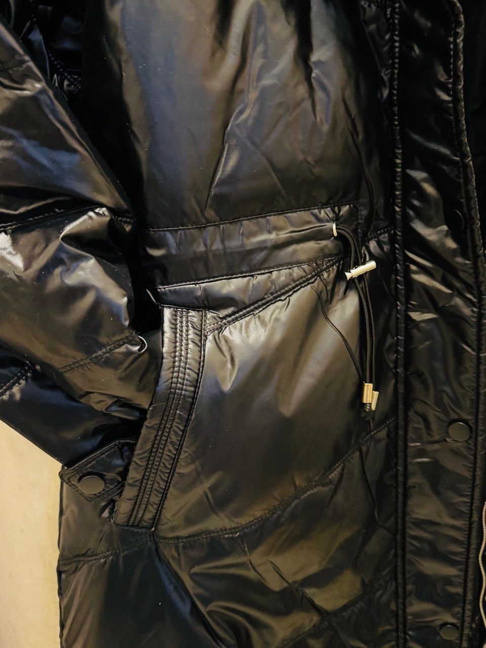 ANYIELIEMO Women's Long Down Coat - Black, Size S-M - photo 4
