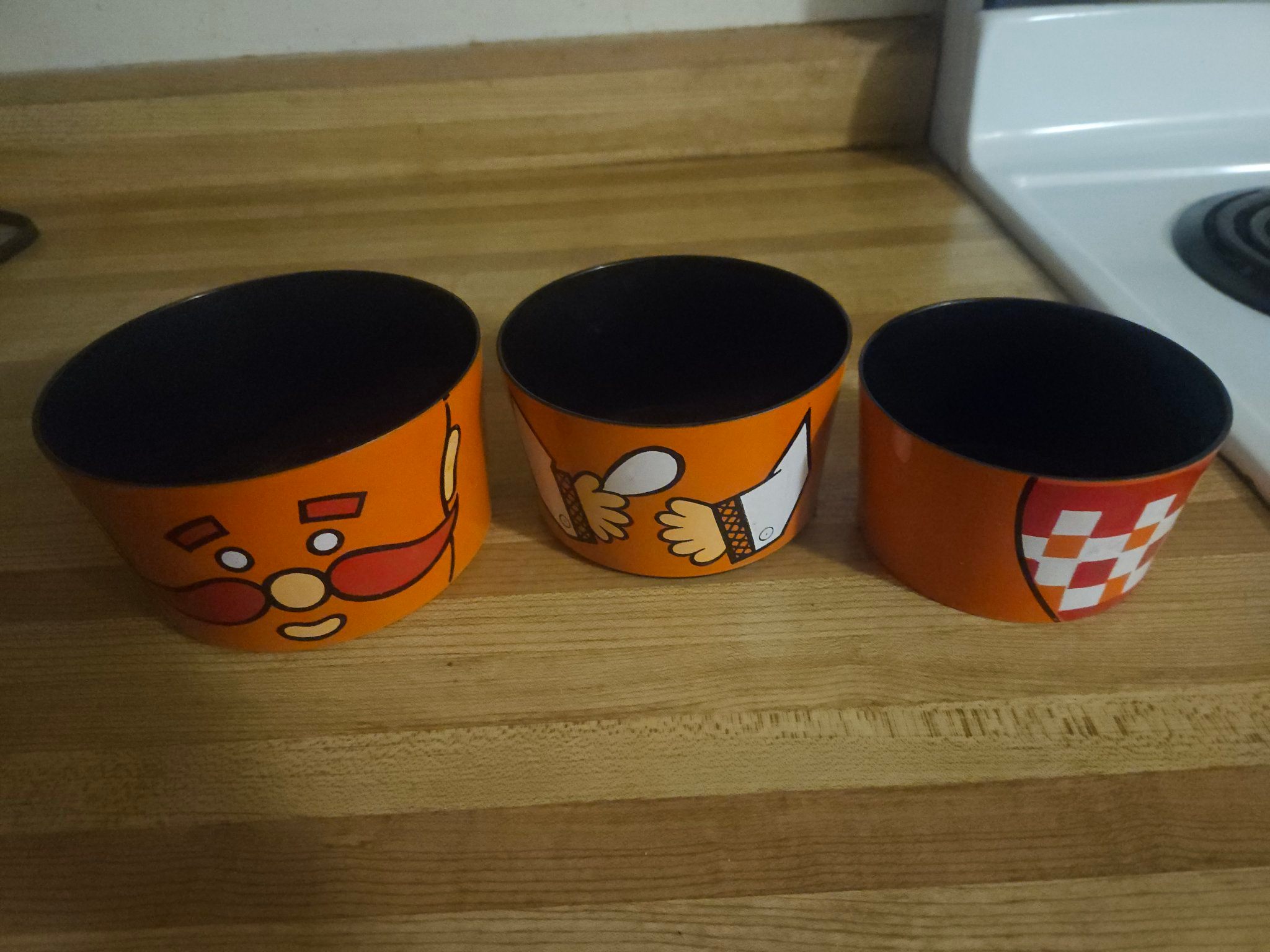 Stackable Character Cups - Set of 3 - Orange - photo 3