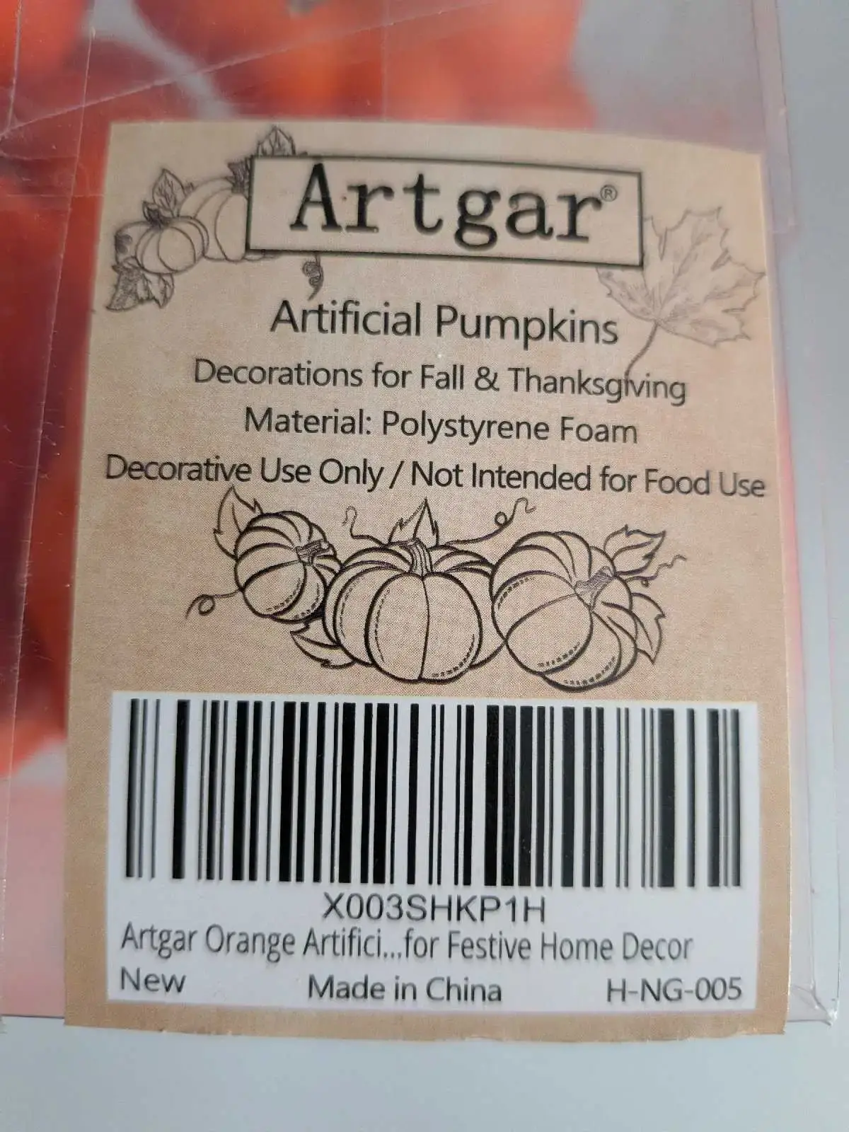 Artgar Artificial Pumpkins 8Pcs - photo 3