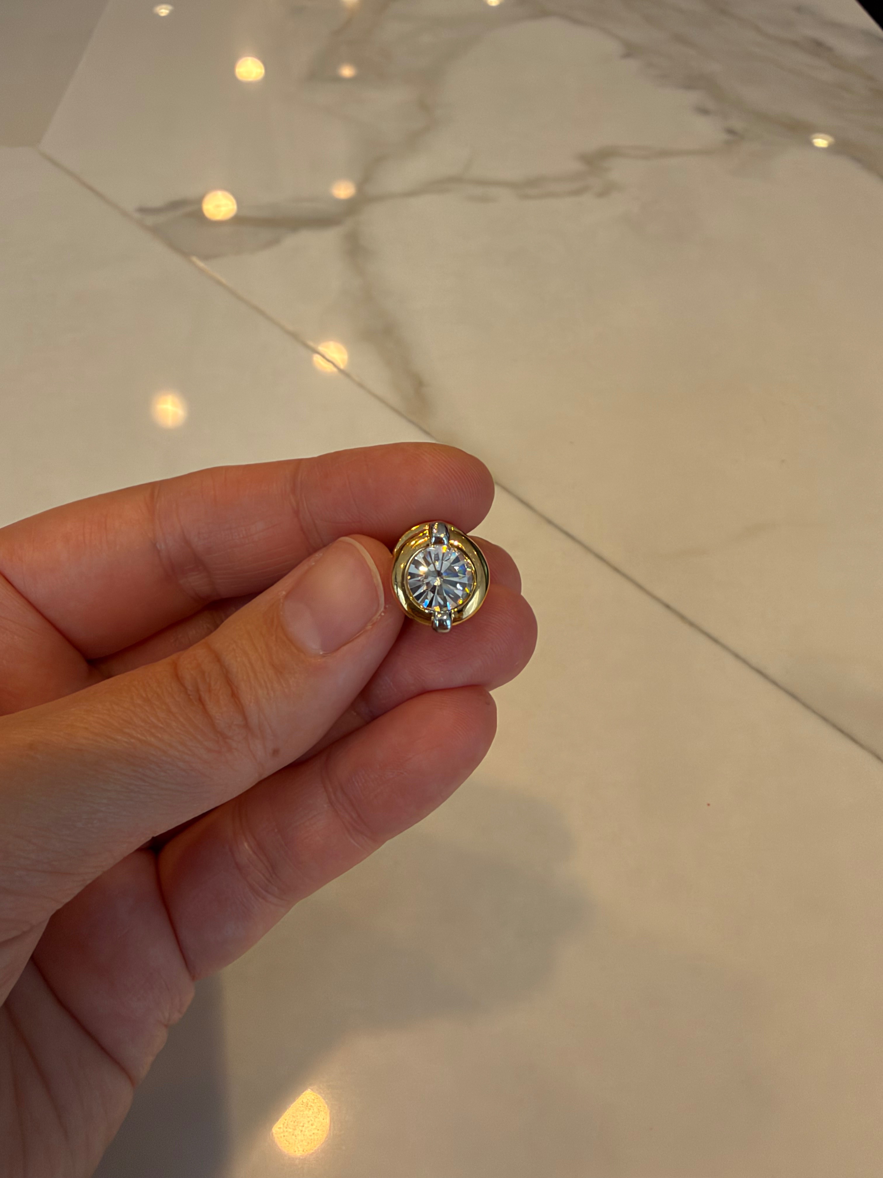 Vintage Swarovski Crystal Pin Brooch Gold Tone - photo 2