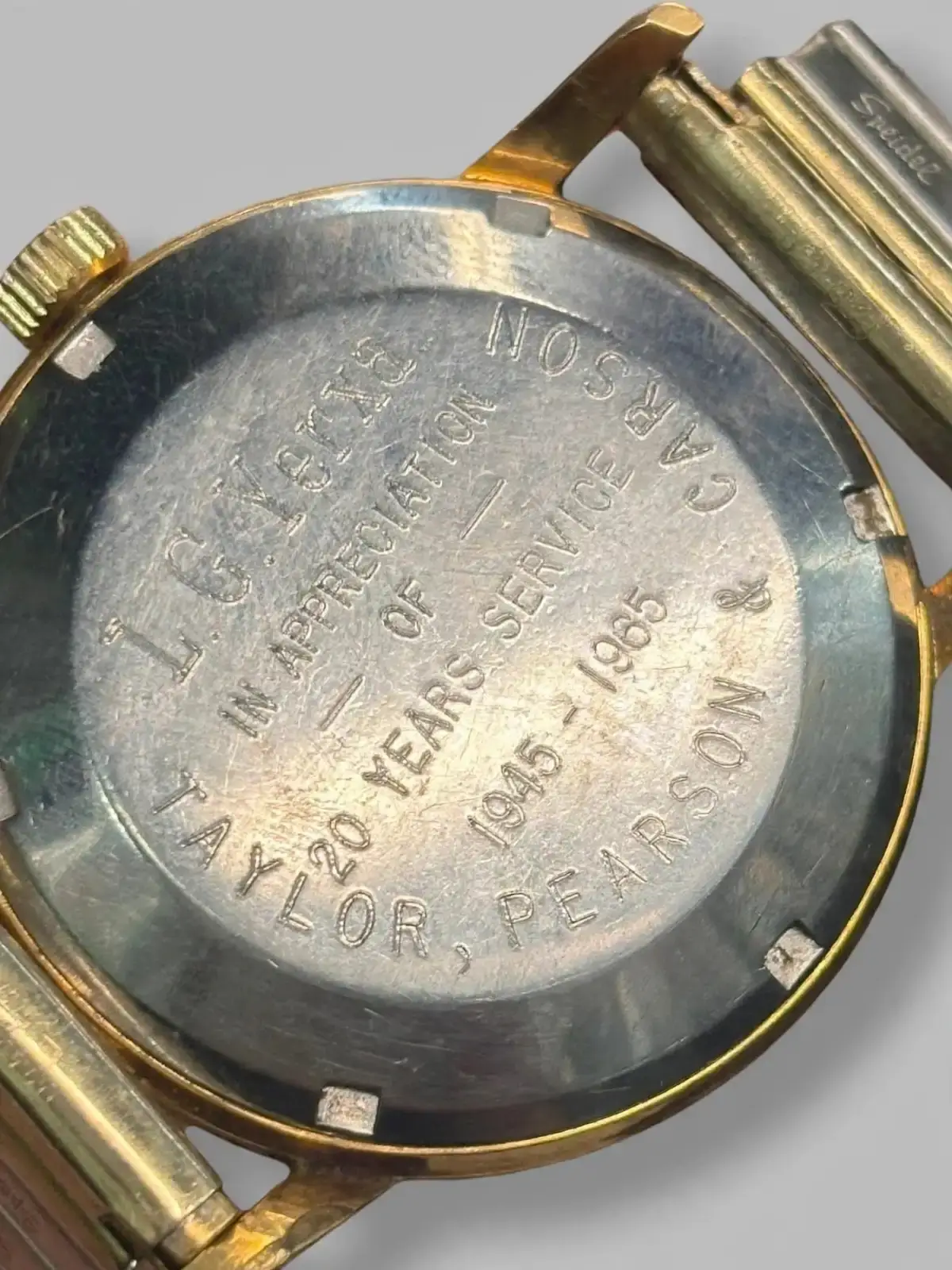 1965 Birks Eterna-Matic Automatic Watch, Engraved Caseback - photo 5